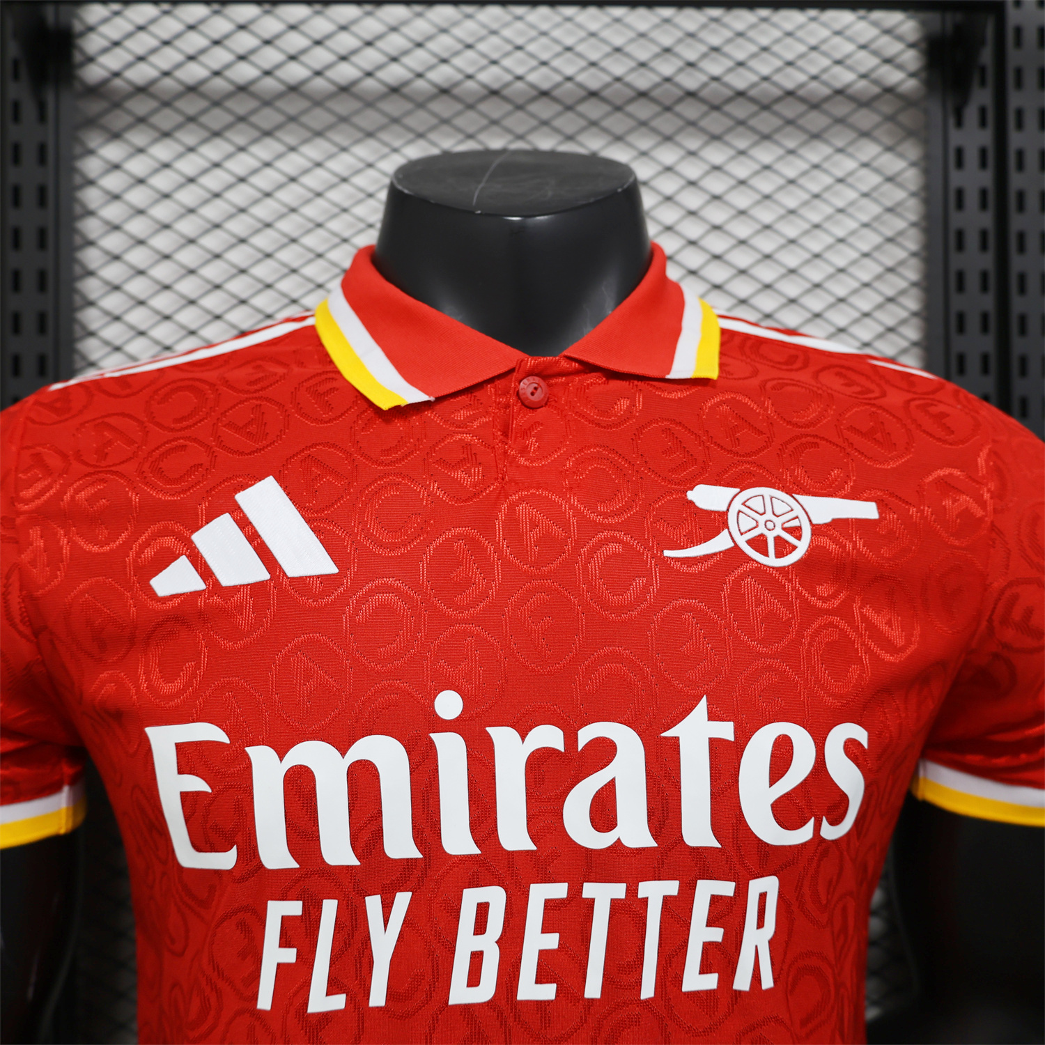 AlphaJersey-Arsenal 25-26 Red POLO White Sponsored Secial Edition Jersey - Player Version