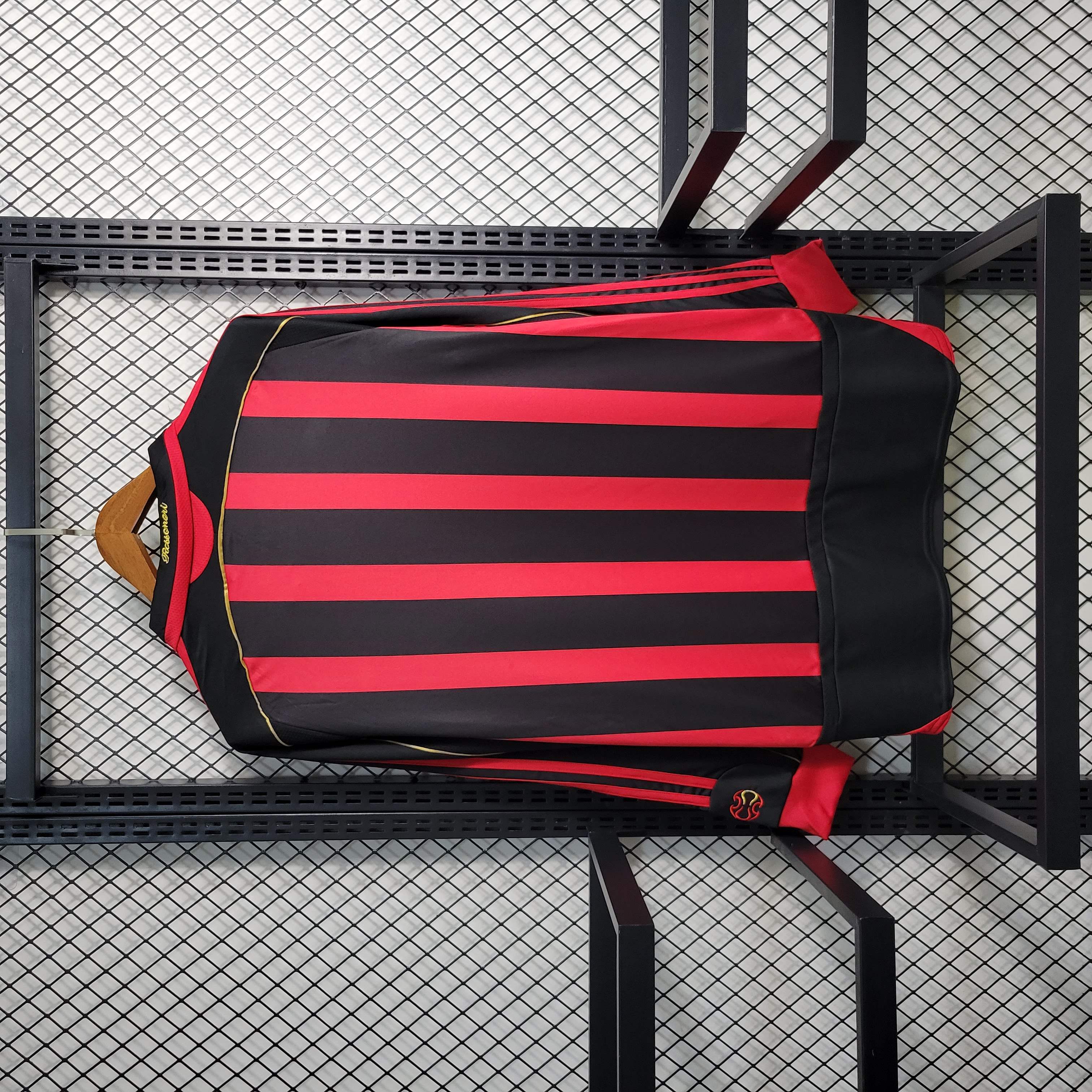 AlphaJersey-Retro AC Milan 06-07 Home Stadium Long Sleeve Jersey