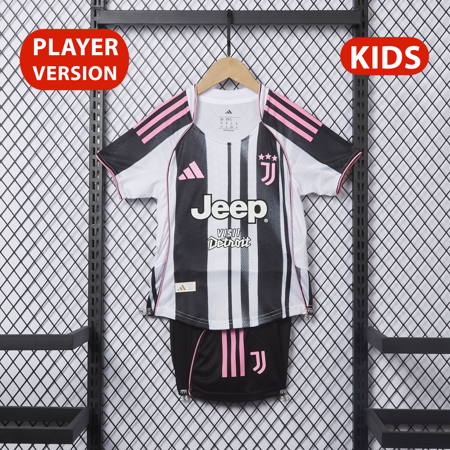 AlphaJersey-Juventus 25-26 Home Kids Kit - Player Version