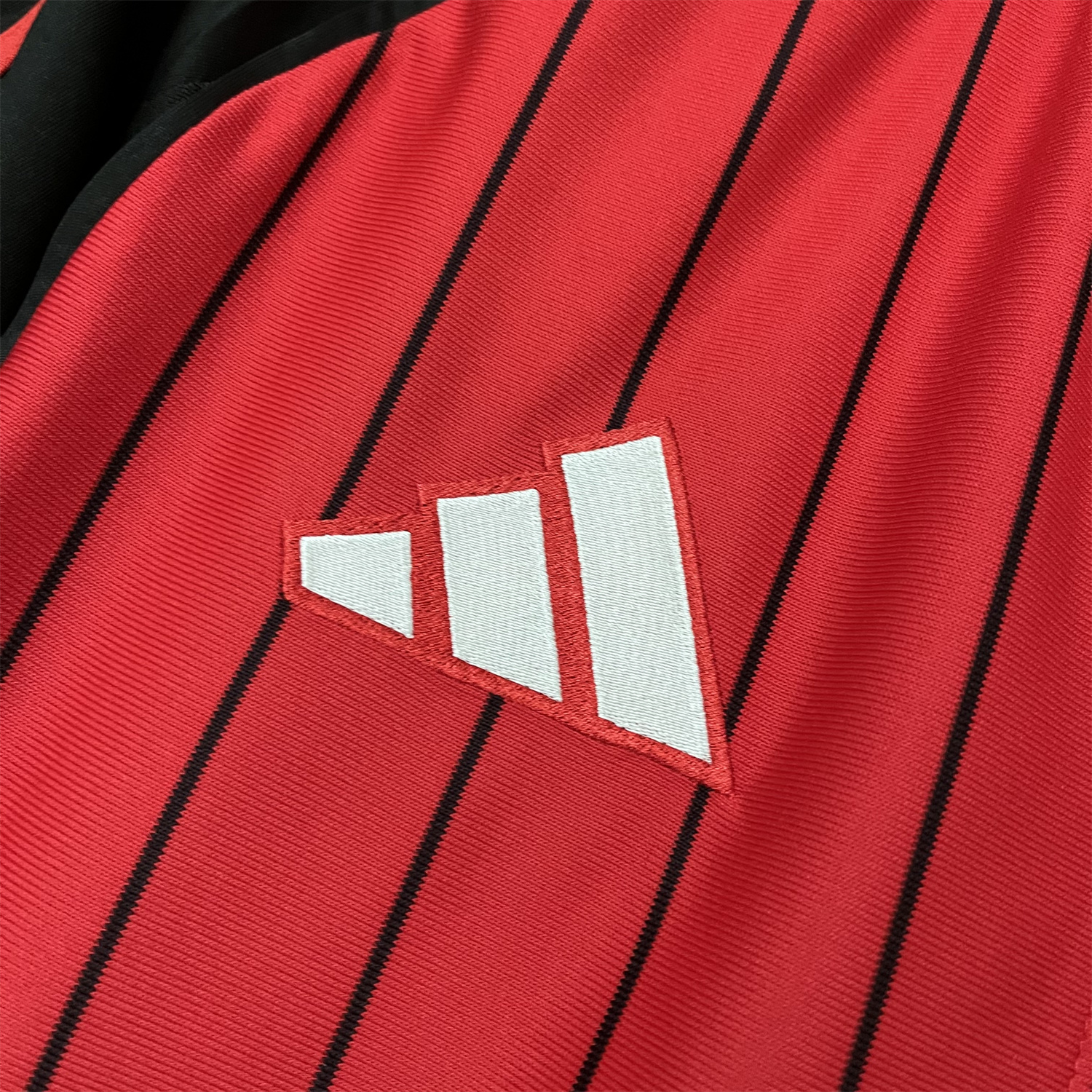 AlphaJersey-Flamengo 25-26 Red Baseball Jersey with Black Stripes