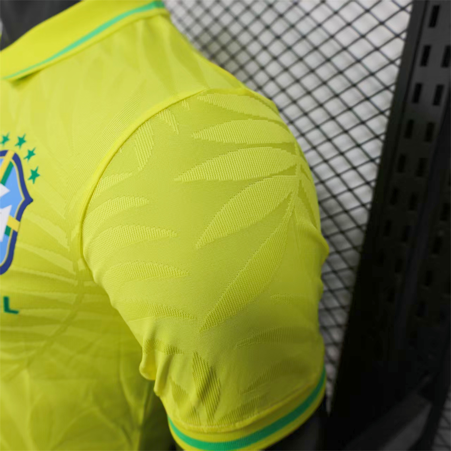 AlphaJersey-Brazil 25-26 Fern Yellow Polo Jersey - Player Version
