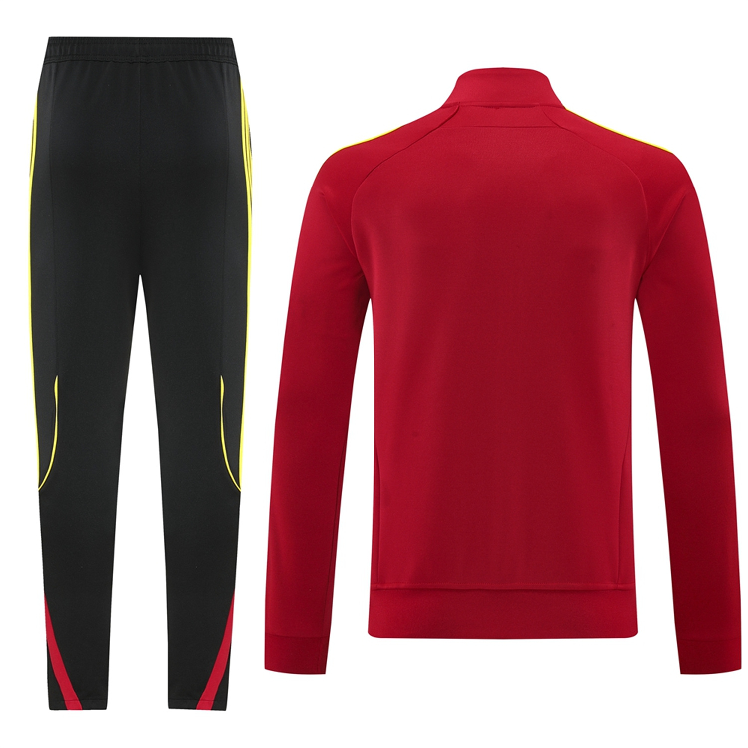 AlphaJersey-Arsenal 25-26 Jacket Training Tracksuit - Red Jackets & Black Pants
