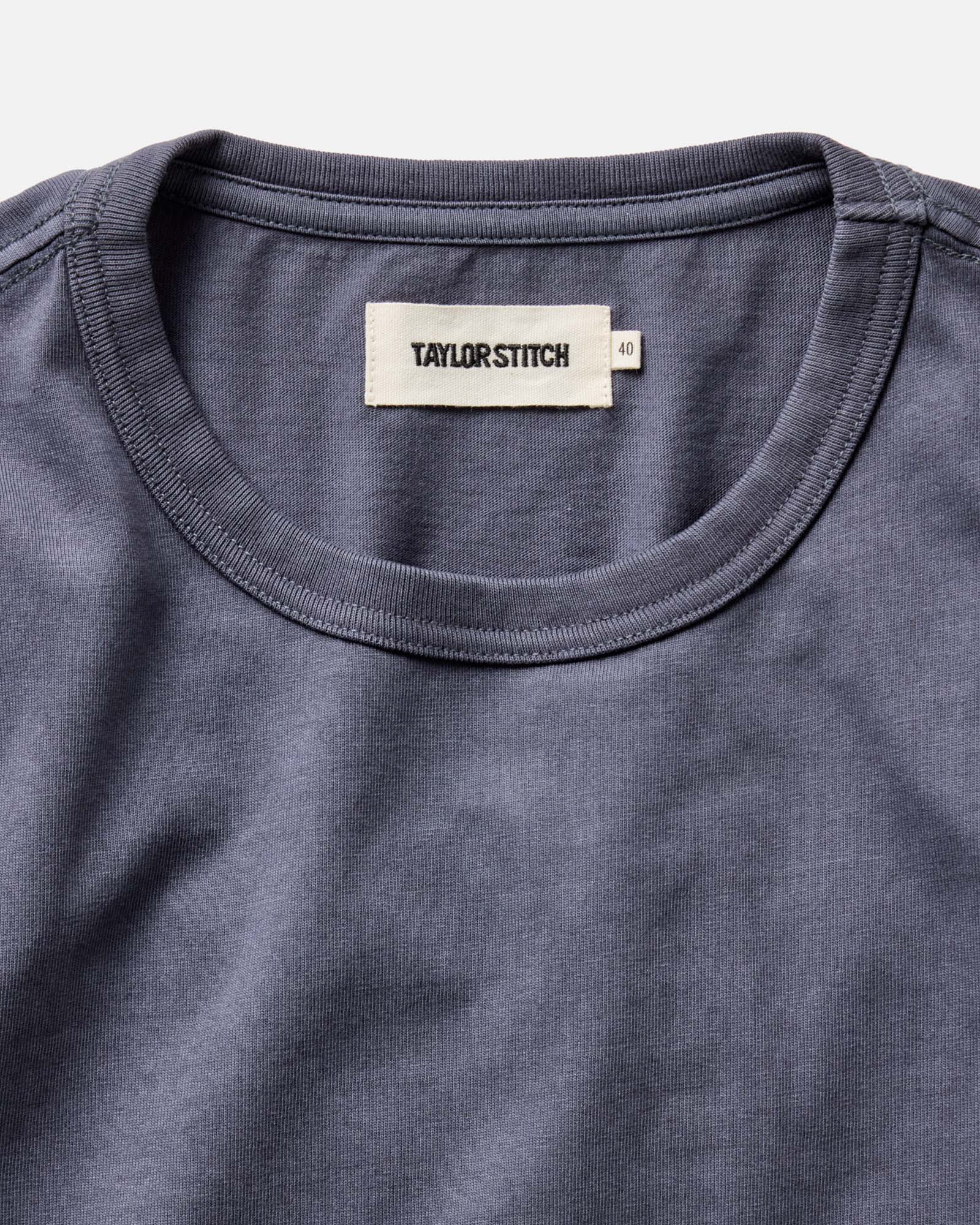 The Organic Cotton Long Sleeve Tee in Navy | Modern Menswear by yycbvcnbmmnbm