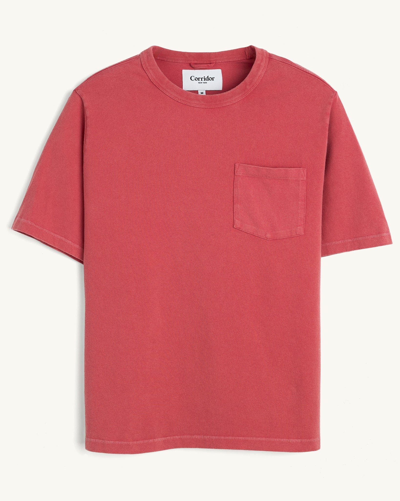 Garment Dye Tee - Red | Modern Menswear by yycbvcnbmmnbm