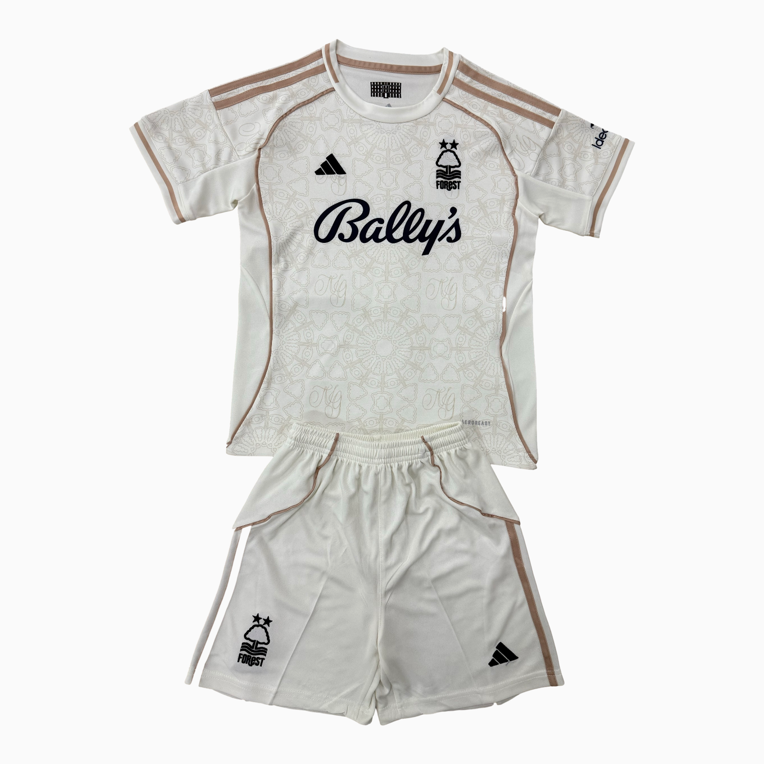 AlphaJersey-Nottingham Forest 25-26 Away With Chest Sponsor Kids Kit