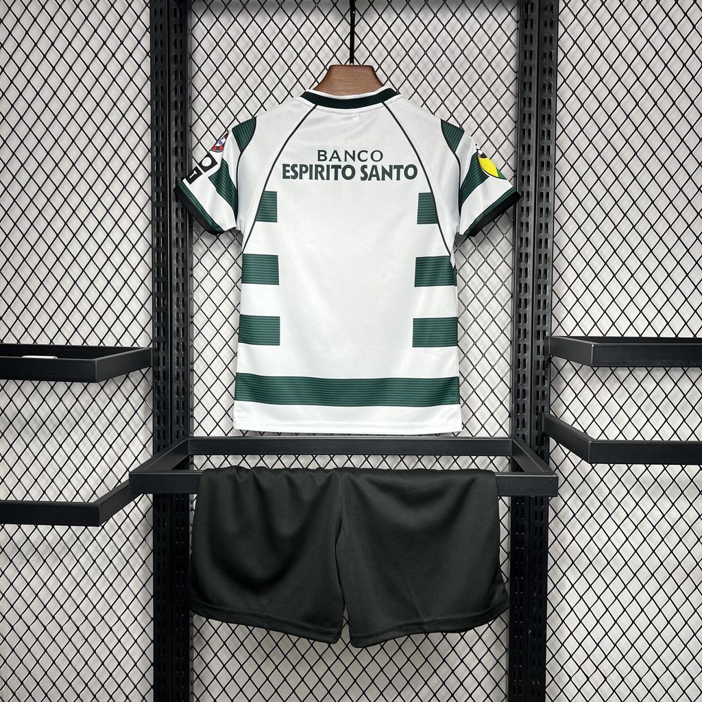 AlphaJersey-Retro Sporting CP 2001-03 Home Stadium Kids Kit