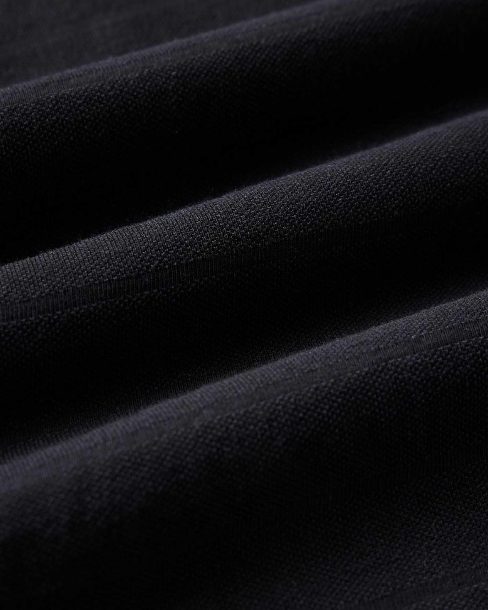 The Pacific Polo in Black Indigo Pique Stripe | Modern Menswear by yycbvcnbmmnbm