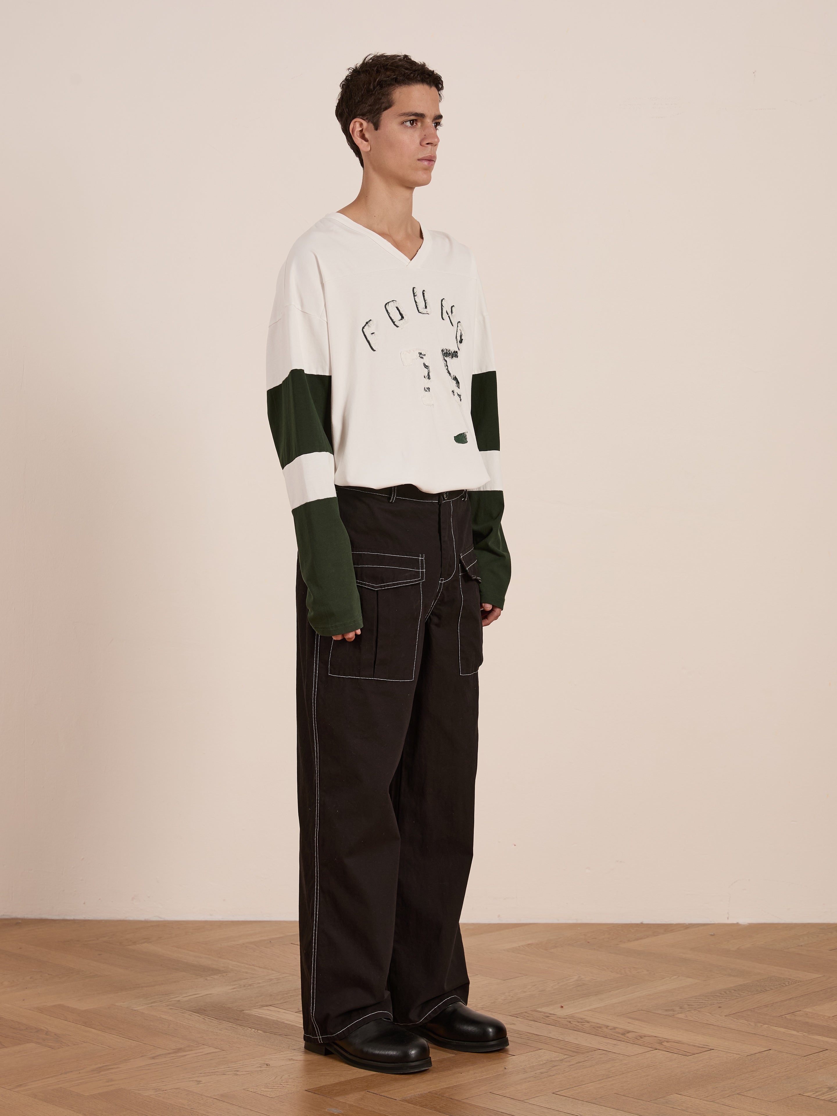 Distressed LS Team Jersey | Modern Menswear by yycbvcnbmmnbm