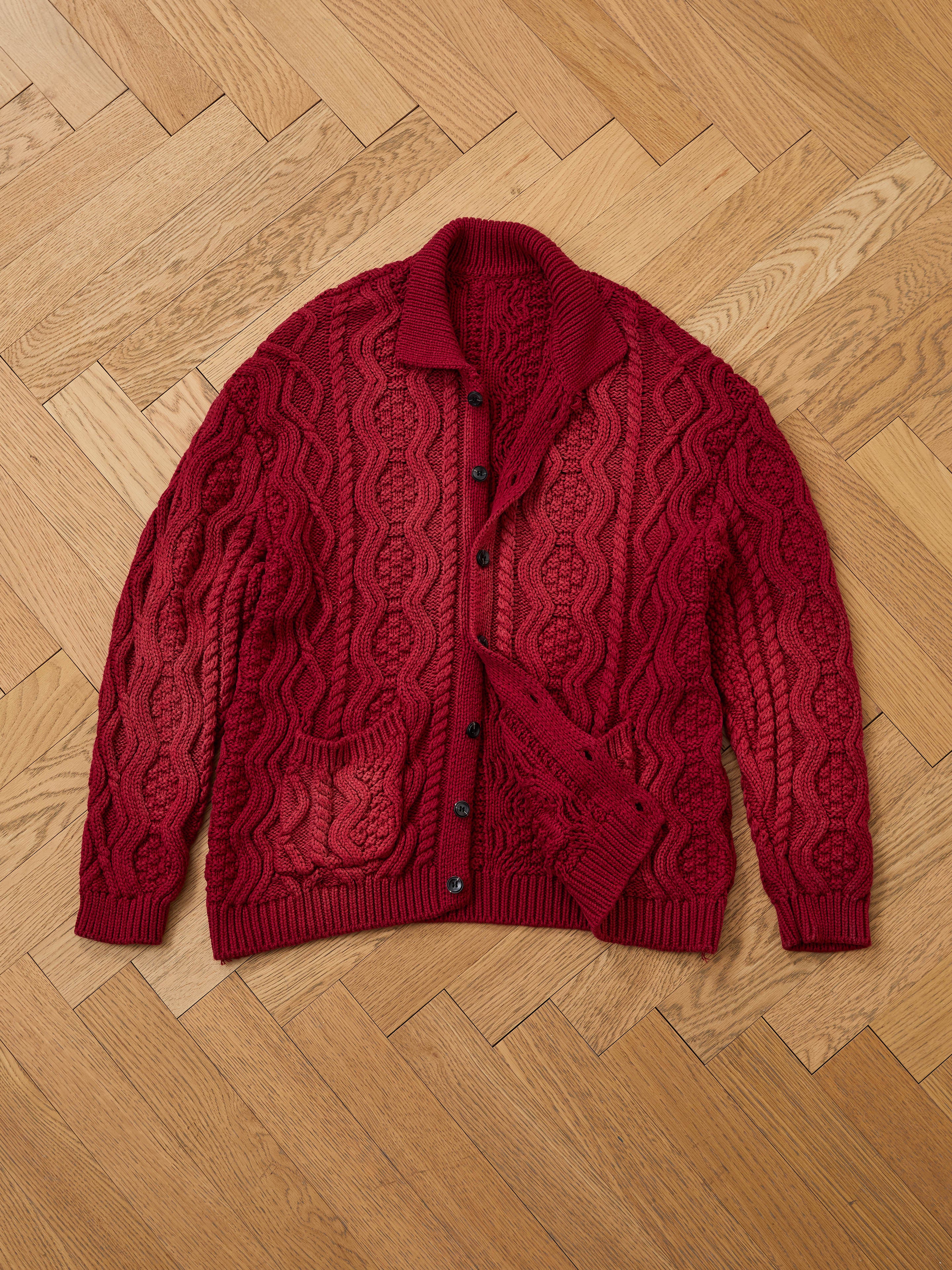 Cable Knit Buttoned Cardigan | Modern Menswear by yycbvcnbmmnbm