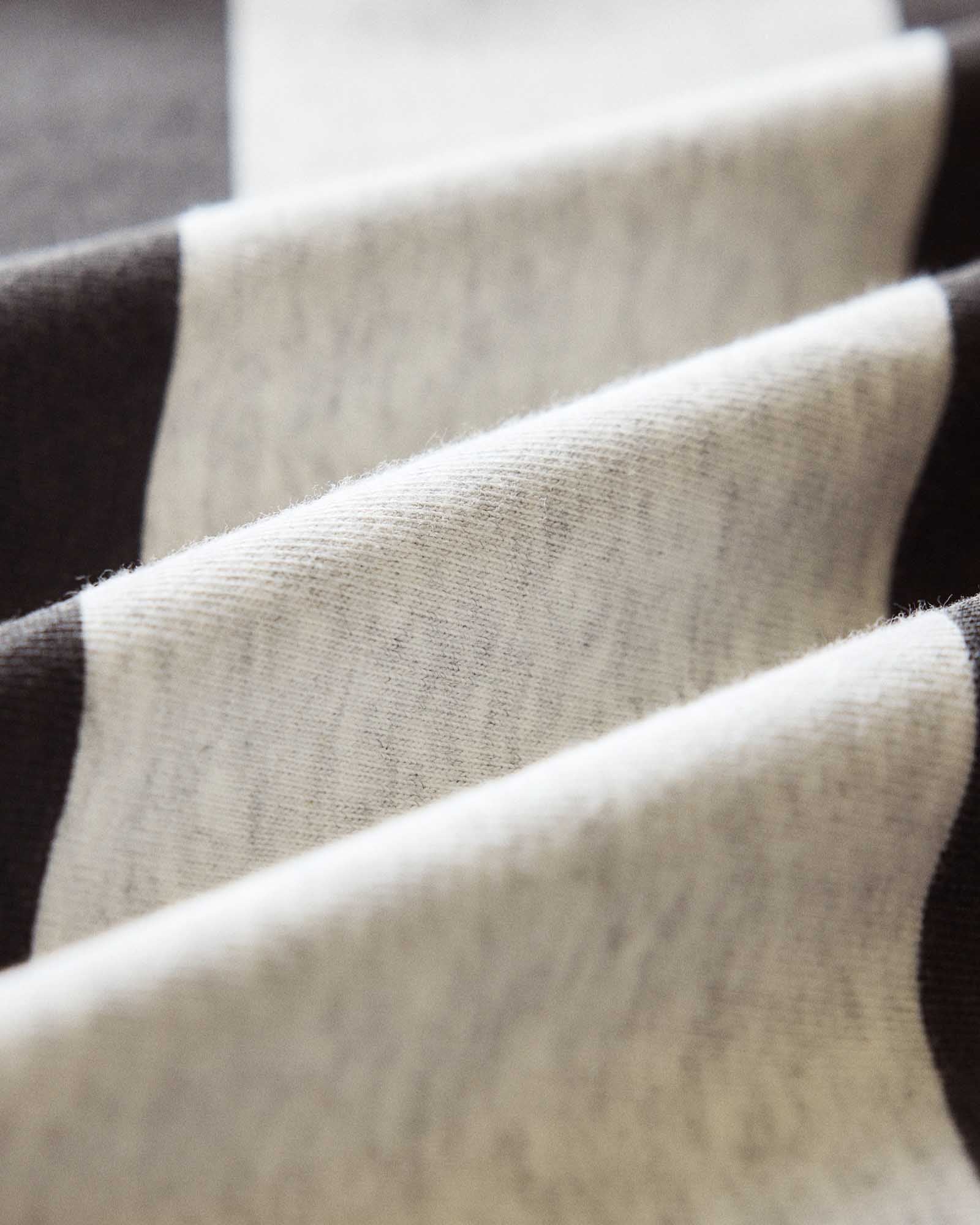 The Organic Cotton Shop Tee in Faded Black Stripe | Modern Menswear by yycbvcnbmmnbm