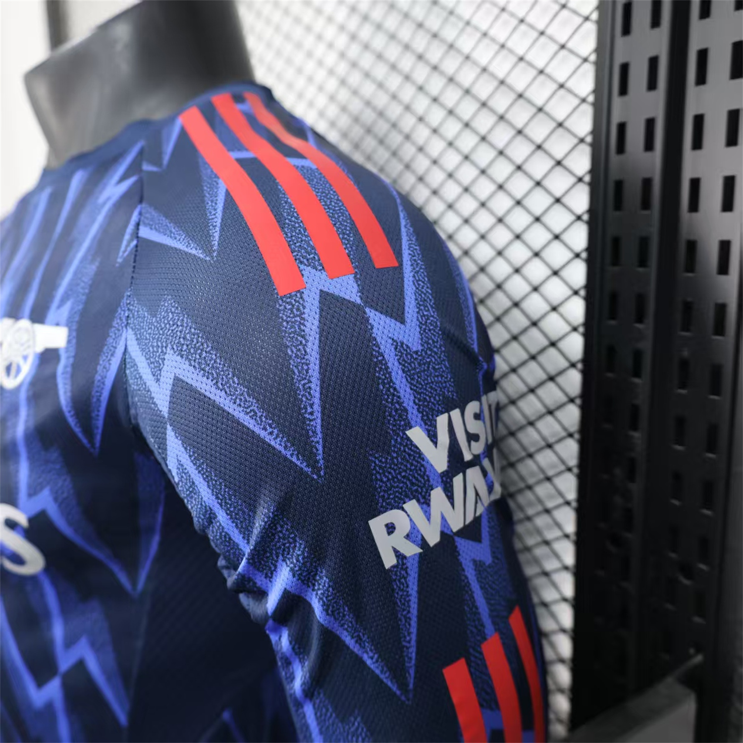 AlphaJersey-Arsenal 25-26 Away Long Blue Jersey - Player Version