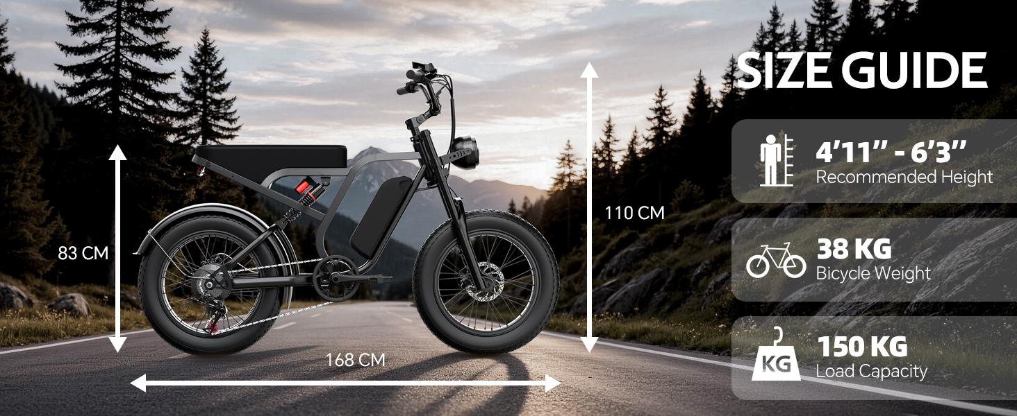 【Hieha】2026|1500W Electric Bike for Adults ,lFullSuspensionTop Speed 30+MPHRange 40-70 Miles | 48V 15AhRemovableBatterylLED Headlights 20-InchAll-Terrain Fat Tires lUL2849Certified ebike|Mother's Day gift 【Hieha】2026|1500W Electric Bike for Adults ,lFullSuspensionTop Speed 30+MPHRange 40-70 Miles | 48V 15AhRemovableBatterylLED Headlights 20-InchAll-Terrain Fat Tires lUL2849Certified ebike|Mother's Day gift