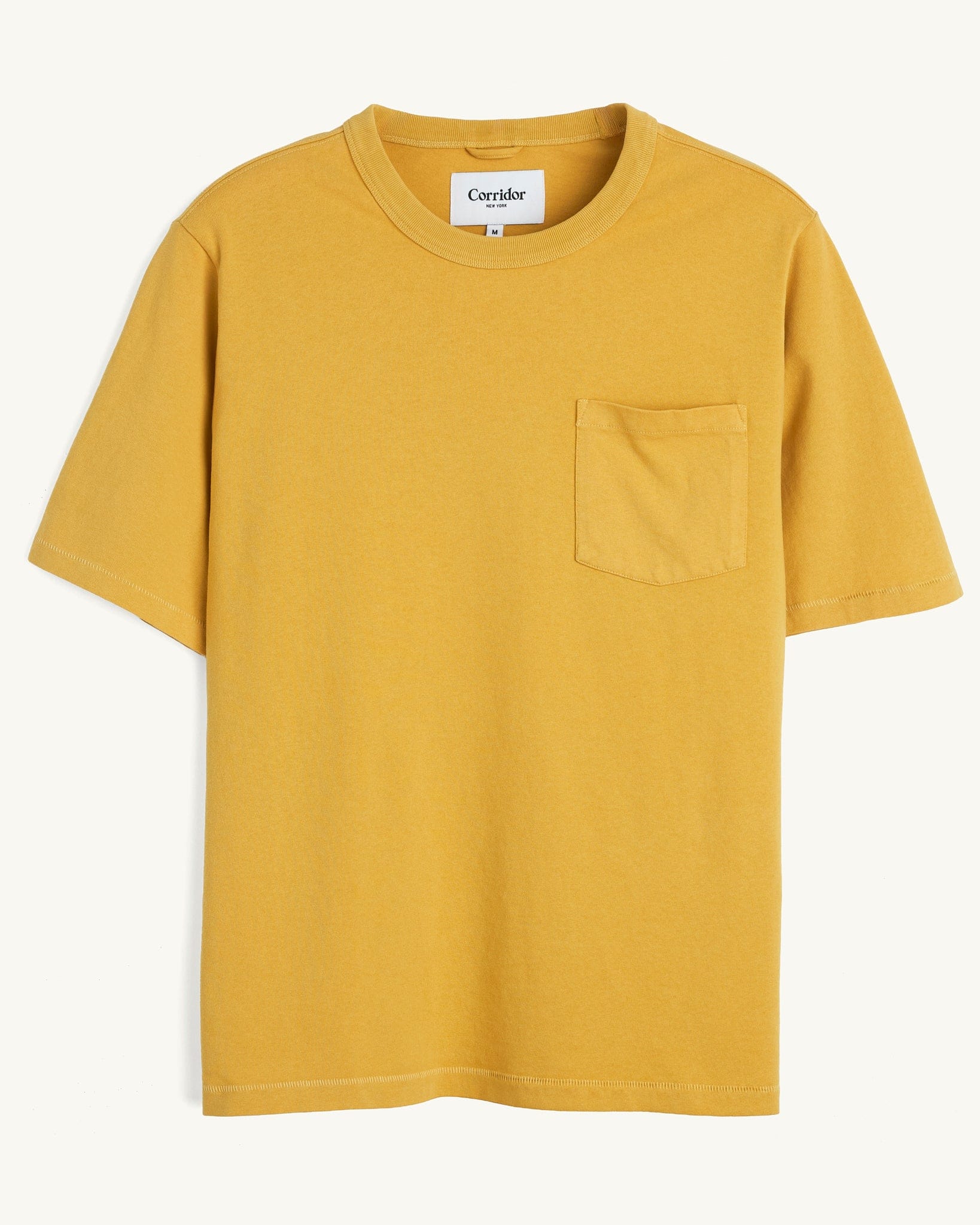 Garment Dye Tee - Gold | Modern Menswear by yycbvcnbmmnbm