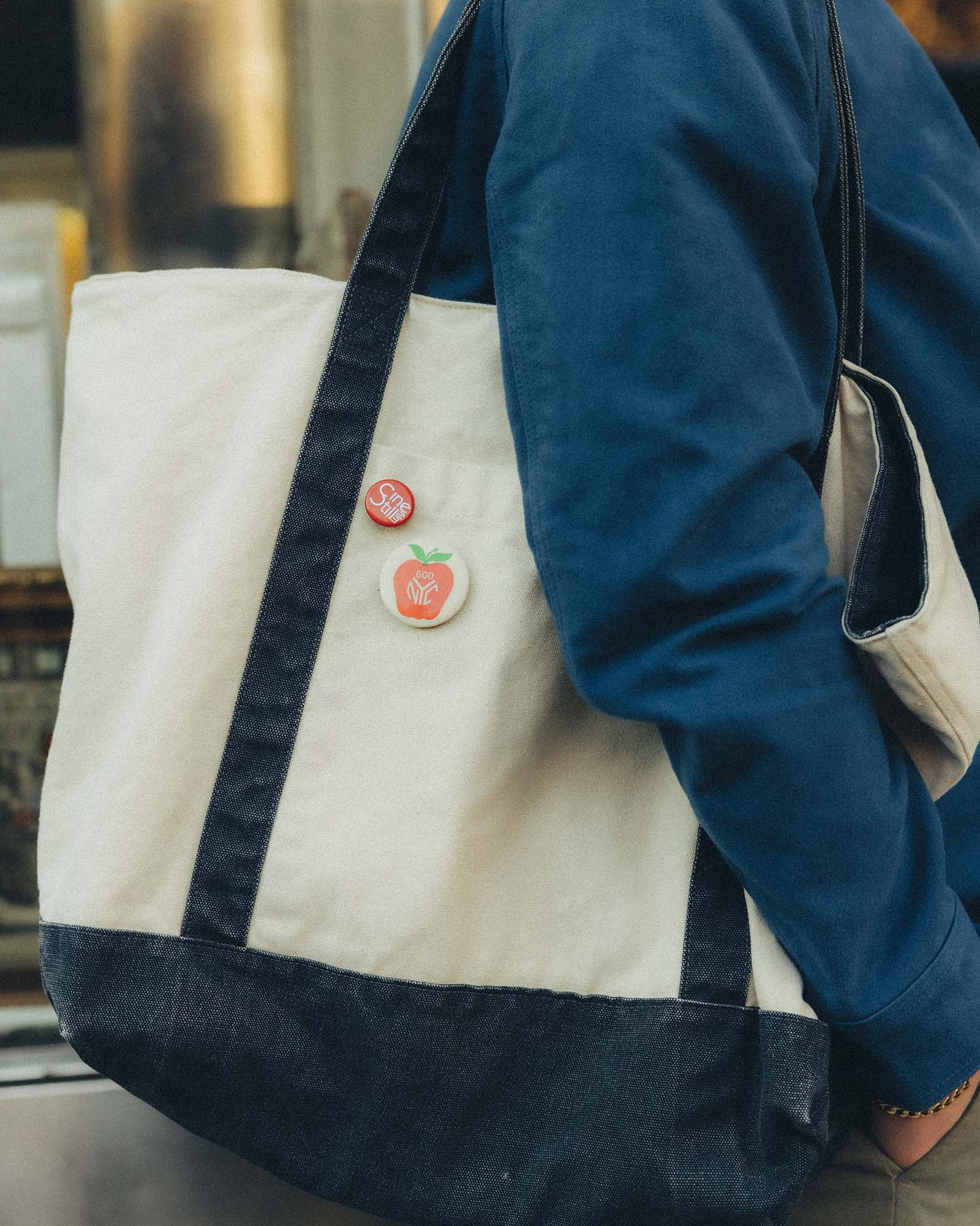 The Schooner Tote in Seeded Natural Chipped Canvas | Modern Menswear by yycbvcnbmmnbm