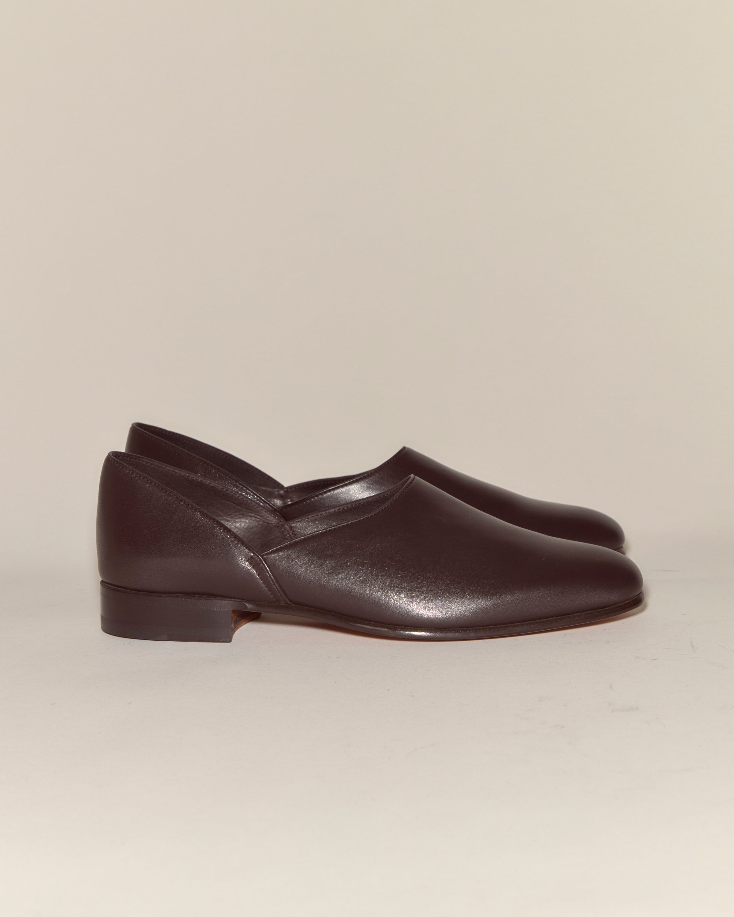 Leather House Shoes - Brown | Modern Menswear by yycbvcnbmmnbm