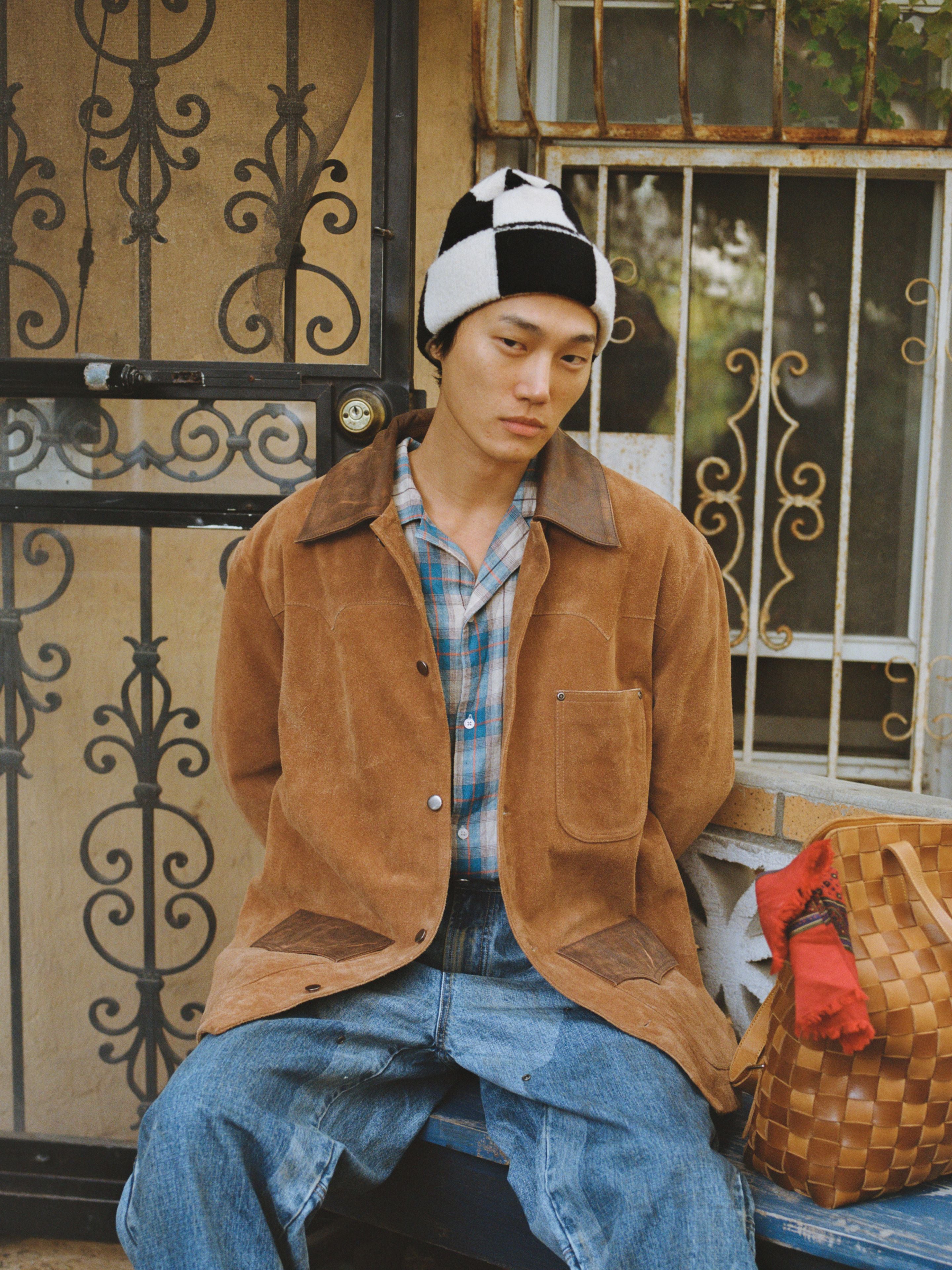 Check Multi Patch Beanie | Modern Menswear by yycbvcnbmmnbm