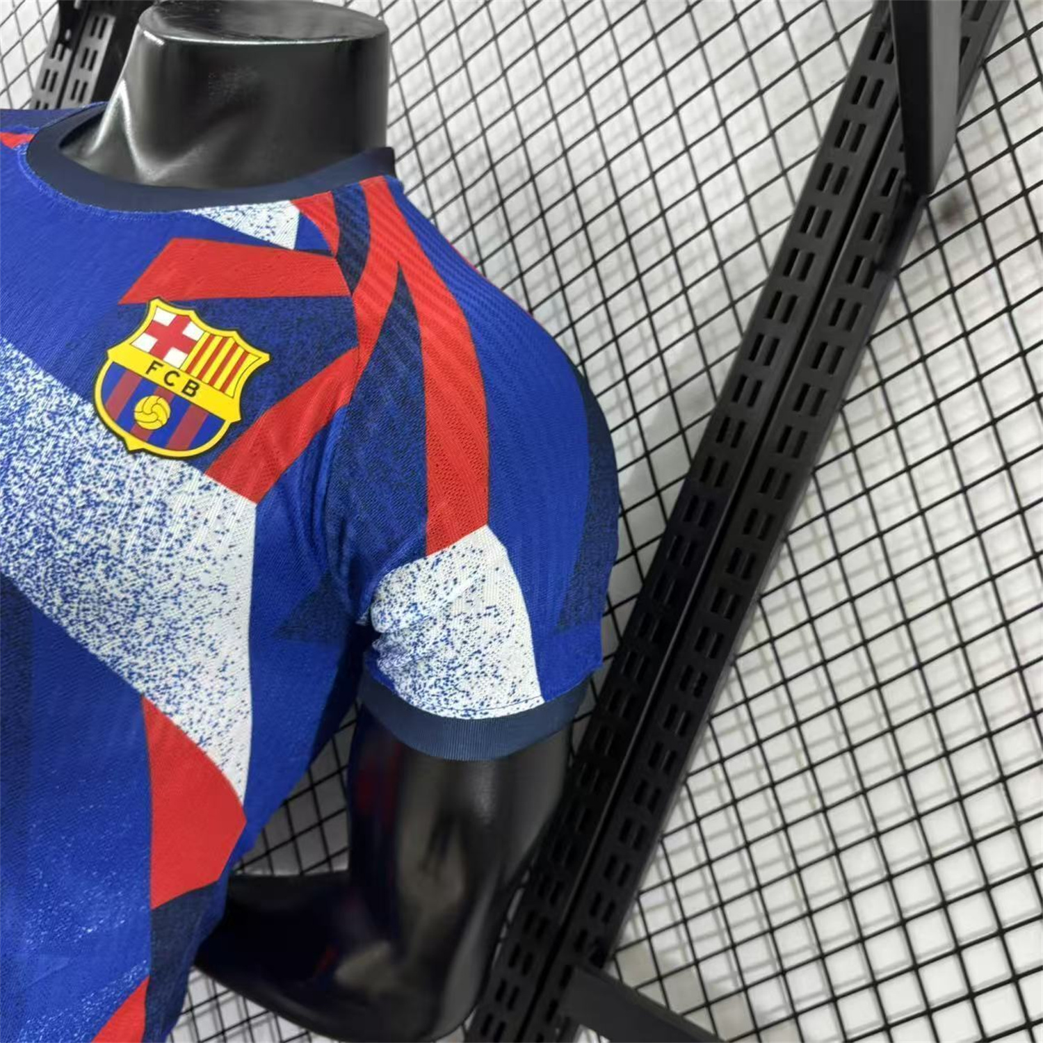 AlphaJersey-Barcelona 25-26 Blue And Red Pre-Match Jersey - Player Version