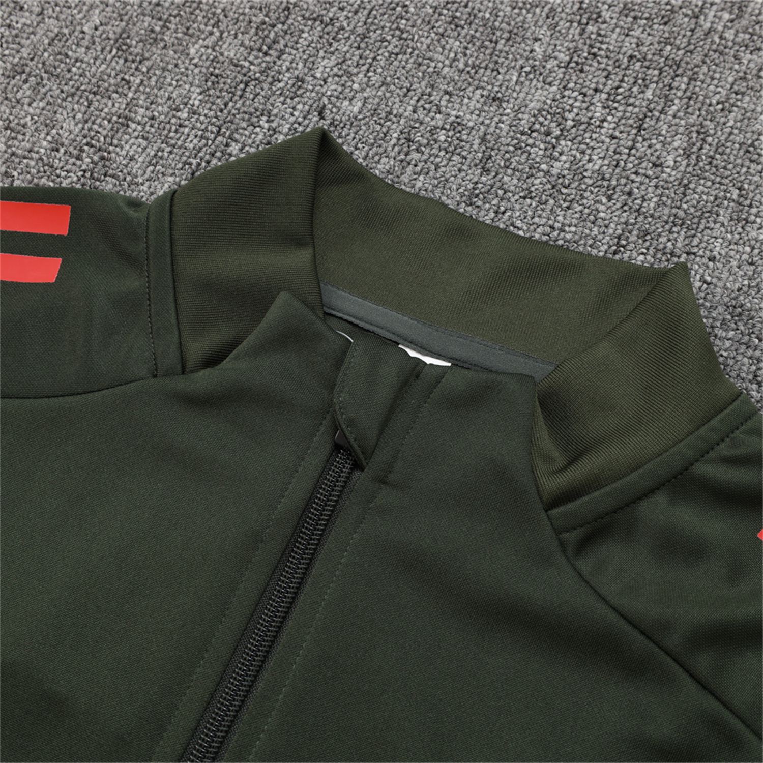 AlphaJersey-Bayern Munich 25-26 Jacket Training Tracksuit - Army Green Top and Black Pants