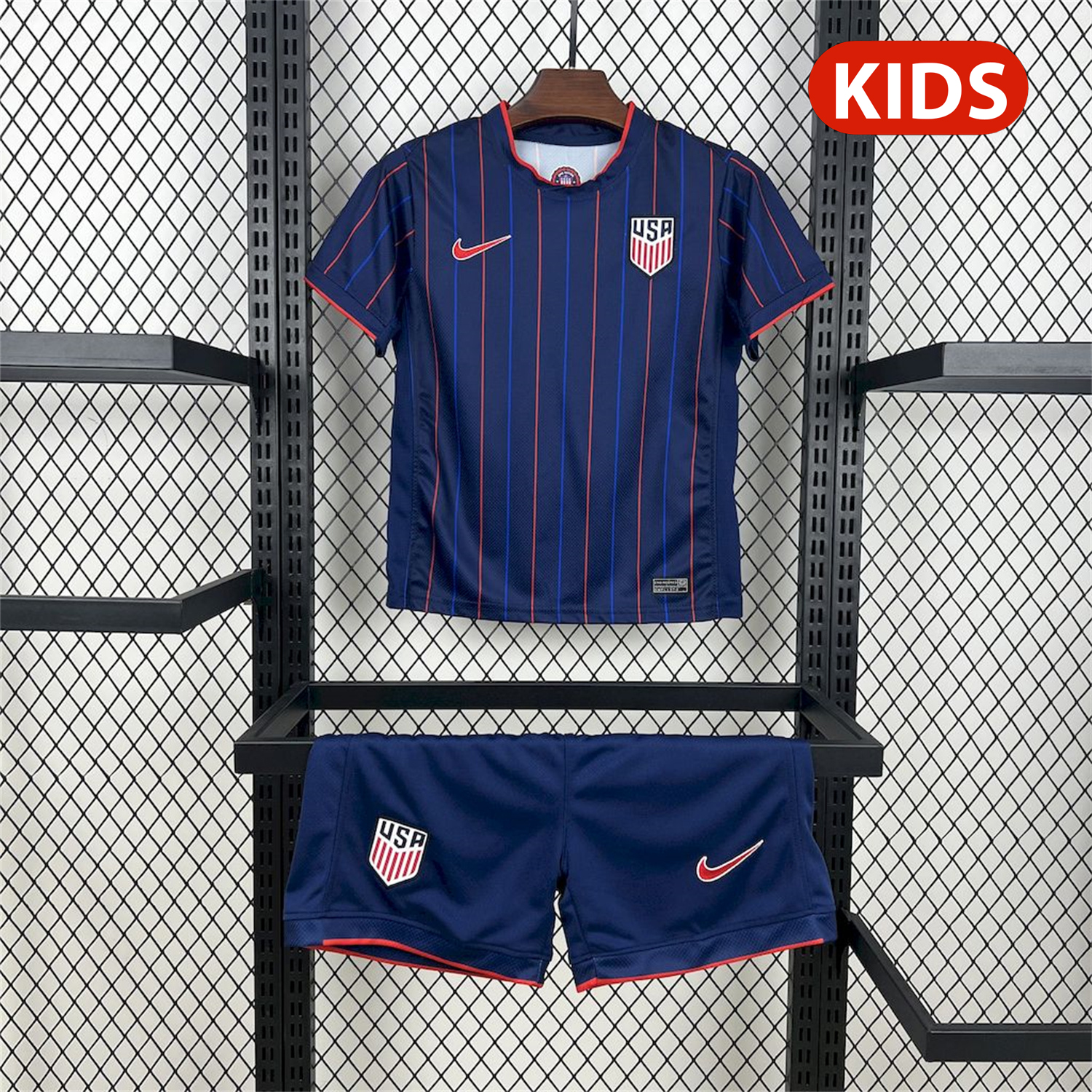 AlphaJersey-United States USA 25-26 Away Deep Blue Kids Kit