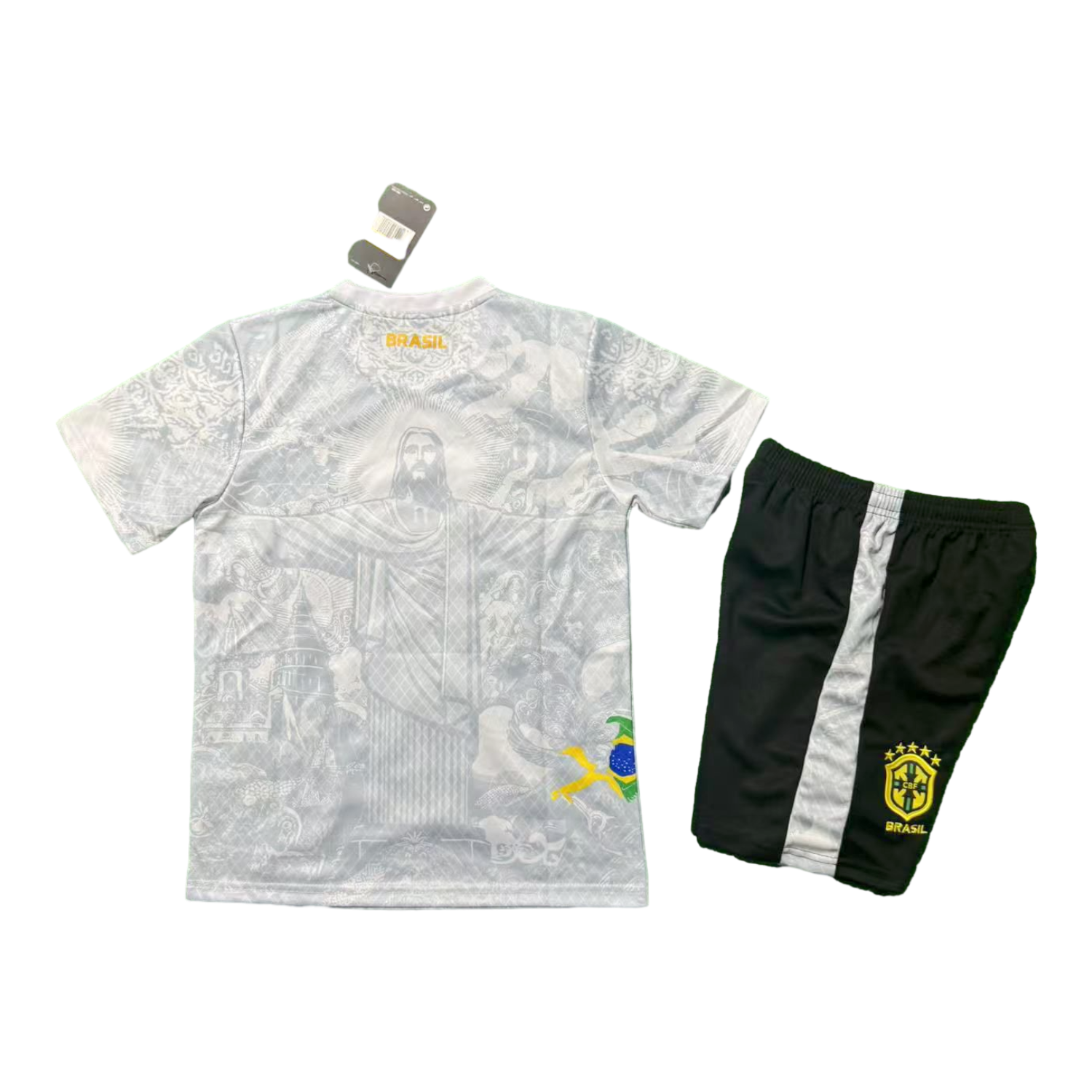 AlphaJersey-Brazil 25-26 Jesus White Special Kids Kit