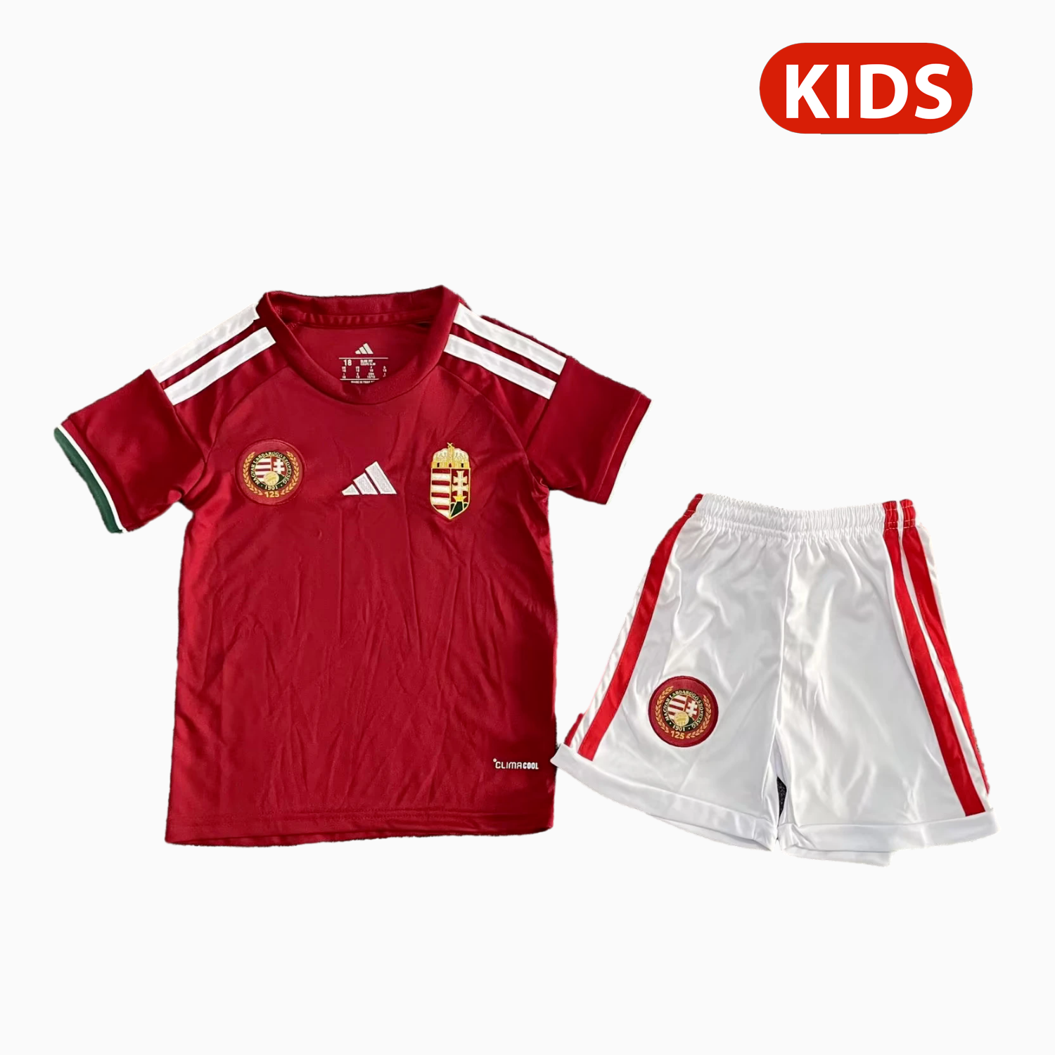 AlphaJersey-Hungary 2026 Home Red Kids Kit