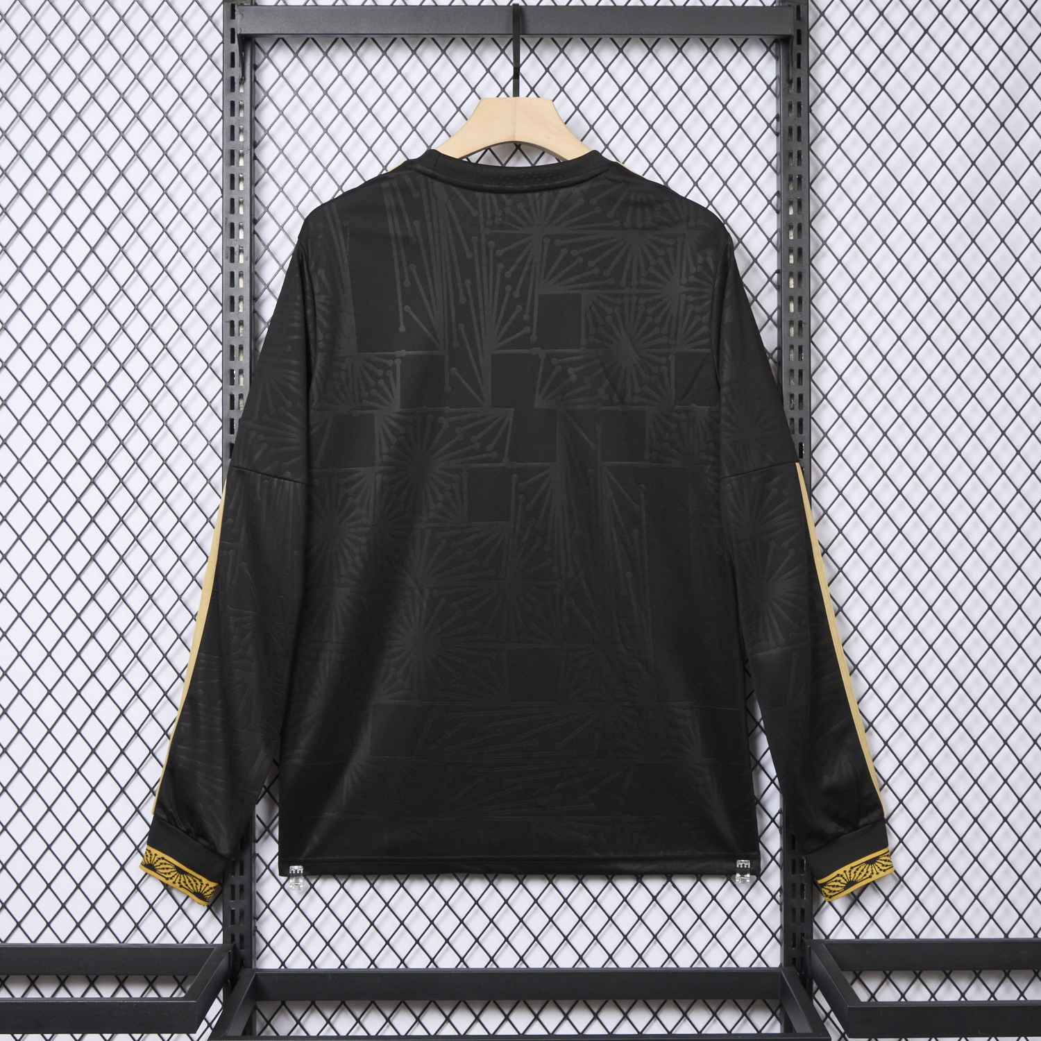 AlphaJersey-Mexico 2025 Gold Cup Black Long Sleeves Jersey - Fans Version