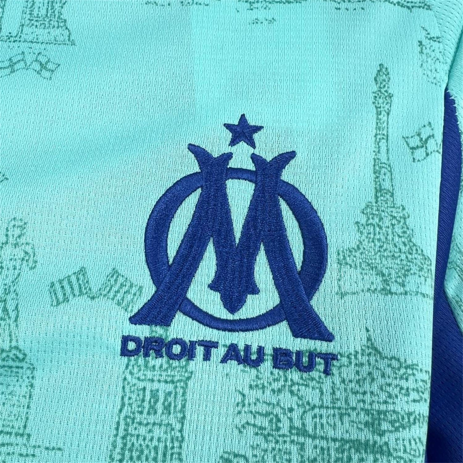 AlphaJersey-Marseille 25-26 Blue Goalkeeper Jersey - Fans Version