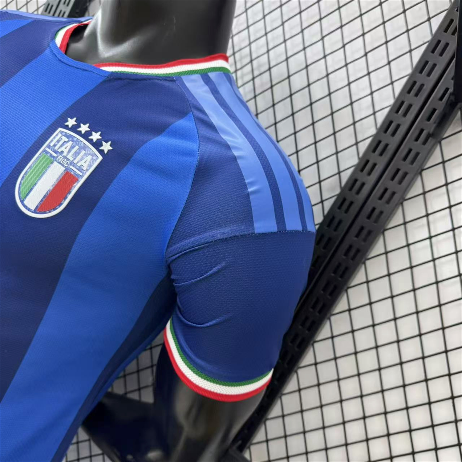 AlphaJersey-Italy 2026 Blue Vertical Stripes Special Jersey - Player Version