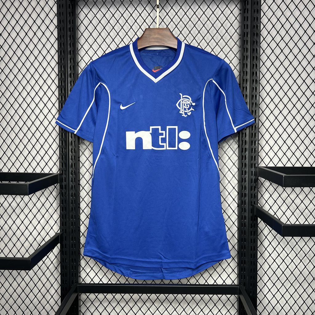 AlphaJersey-Retro Glasgow Rangers 1999-01 Home Stadium Jersey