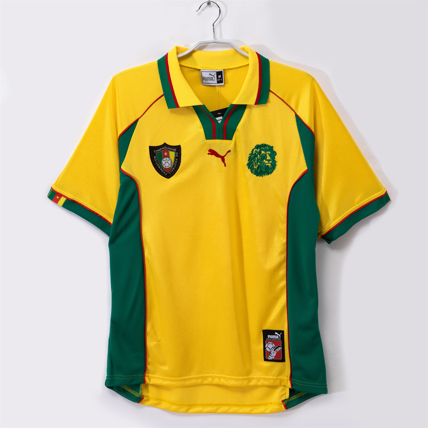 AlphaJersey-Retro Cameroon 1998-99 Away Yellow Jersey