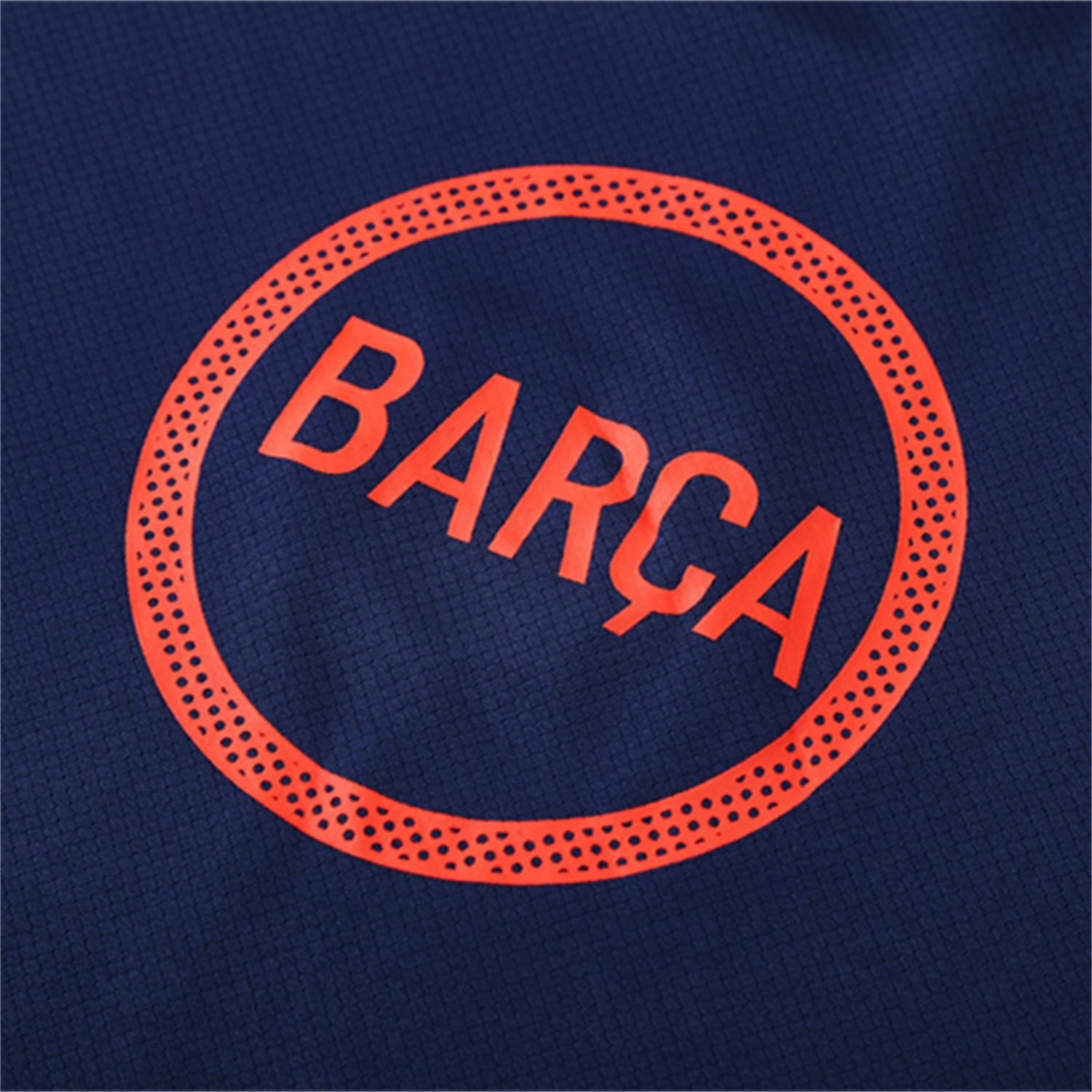 AlphaJersey-Barcelona 25-26 Kids Short-Sleeve Training Set - Royal Blue Top Orange Sponsor & Royal Blue Shorts