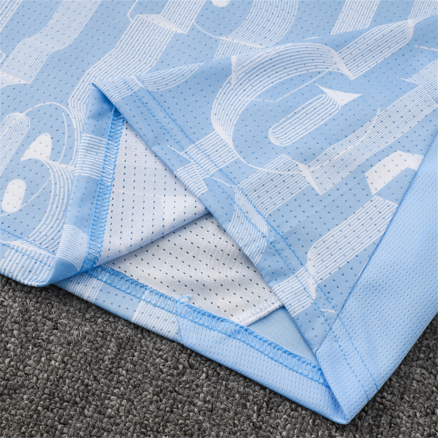 AlphaJersey-Manchester City 25-26 Vest Training Set - Sky Blue Vest and Deep Blue Shorts