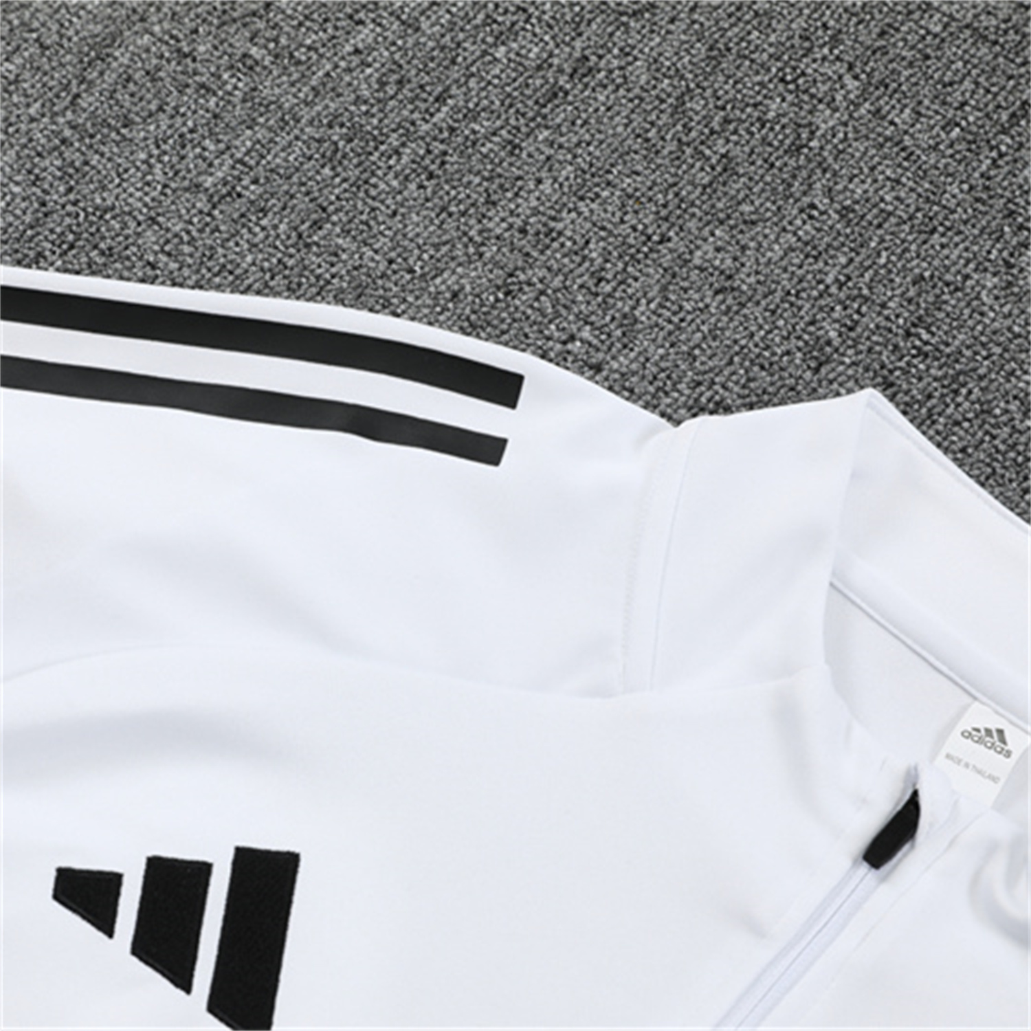AlphaJersey-Ajax 25-26 Long Sleeve Training Set - White Top and Black Pants