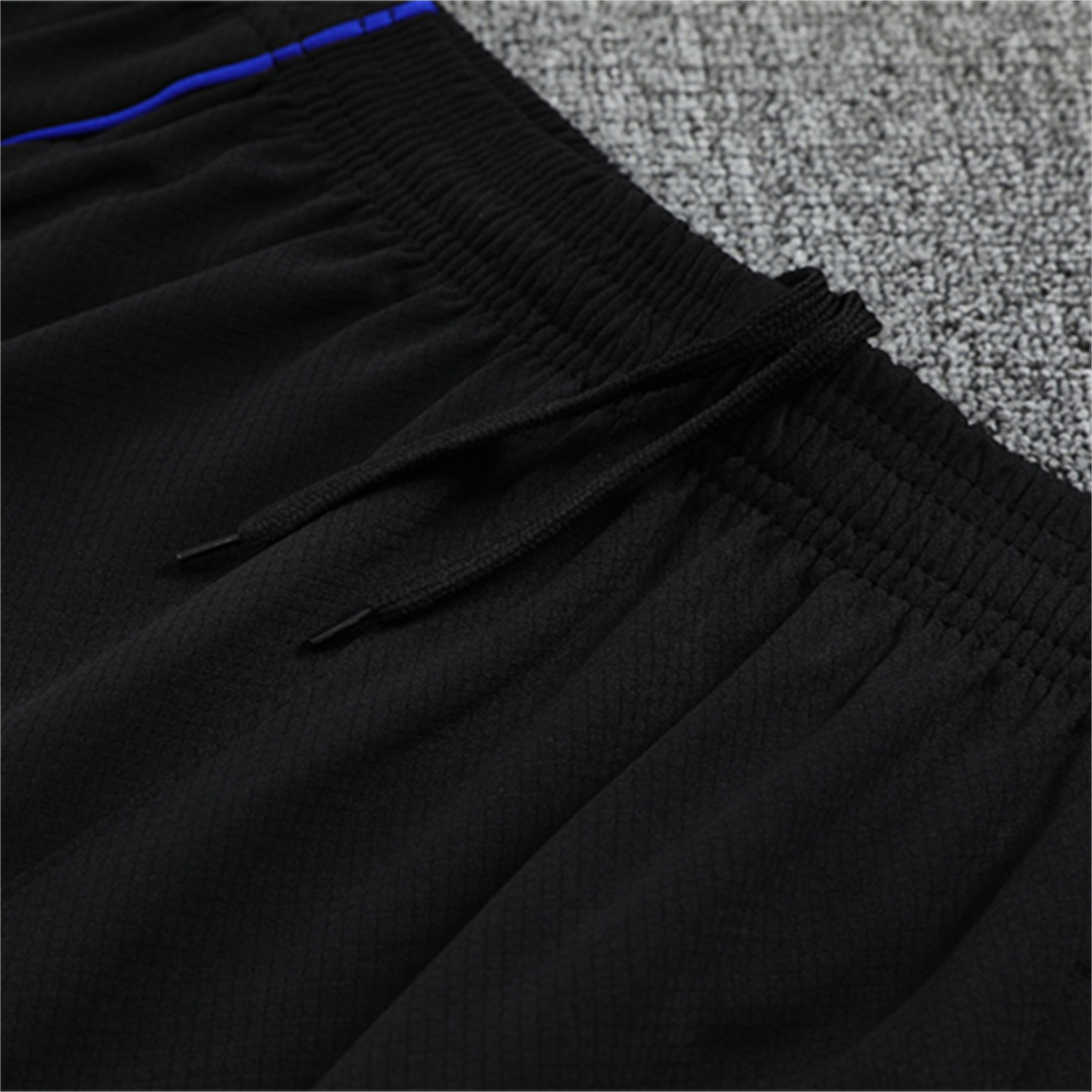 AlphaJersey-Real Madrid 25-26 Kid Short-Sleeve Training Set - Blue Black Dragon Top & Black Shorts
