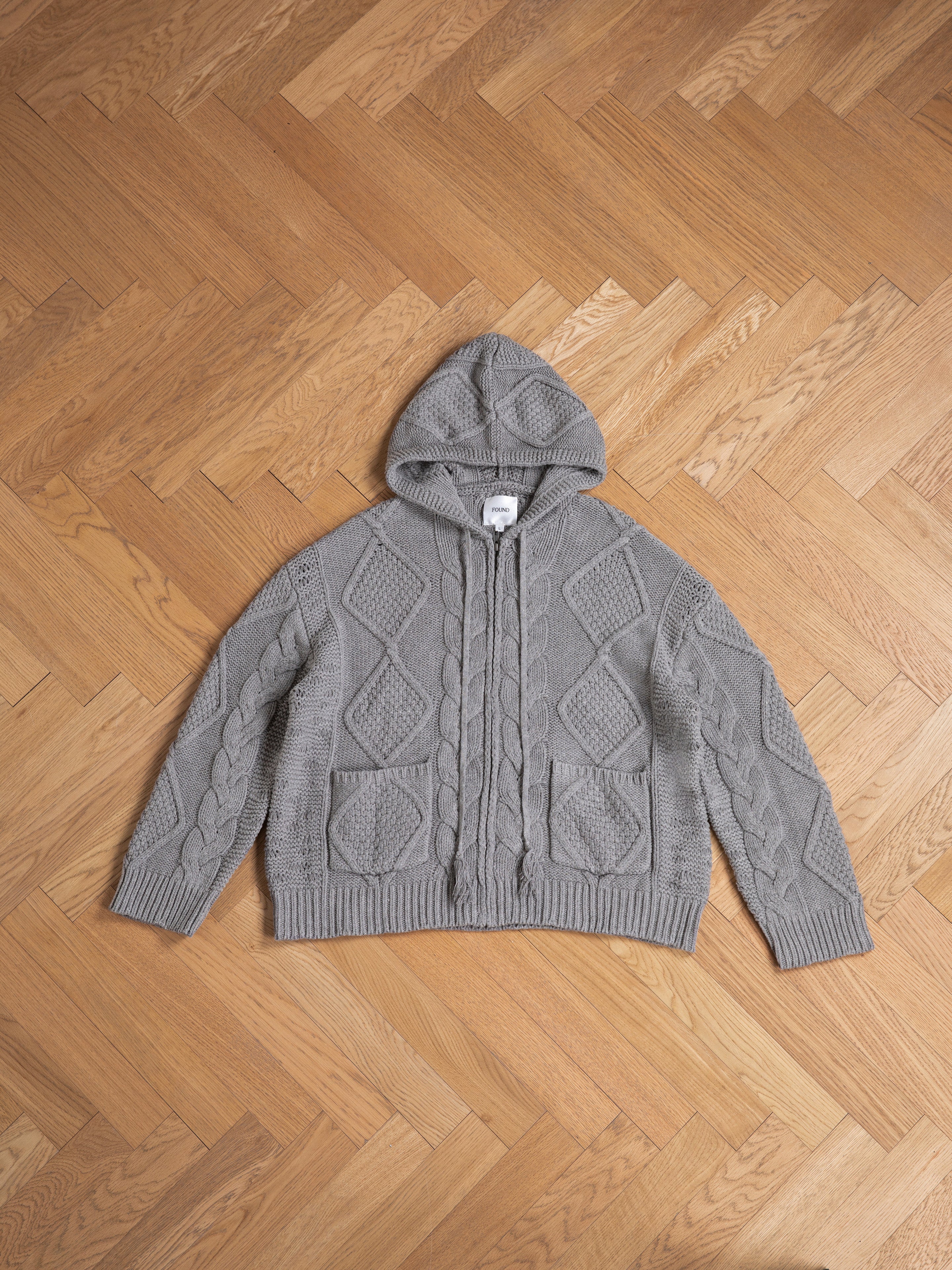 Zip Up Cable Knit Hoodie | Modern Menswear by yycbvcnbmmnbm