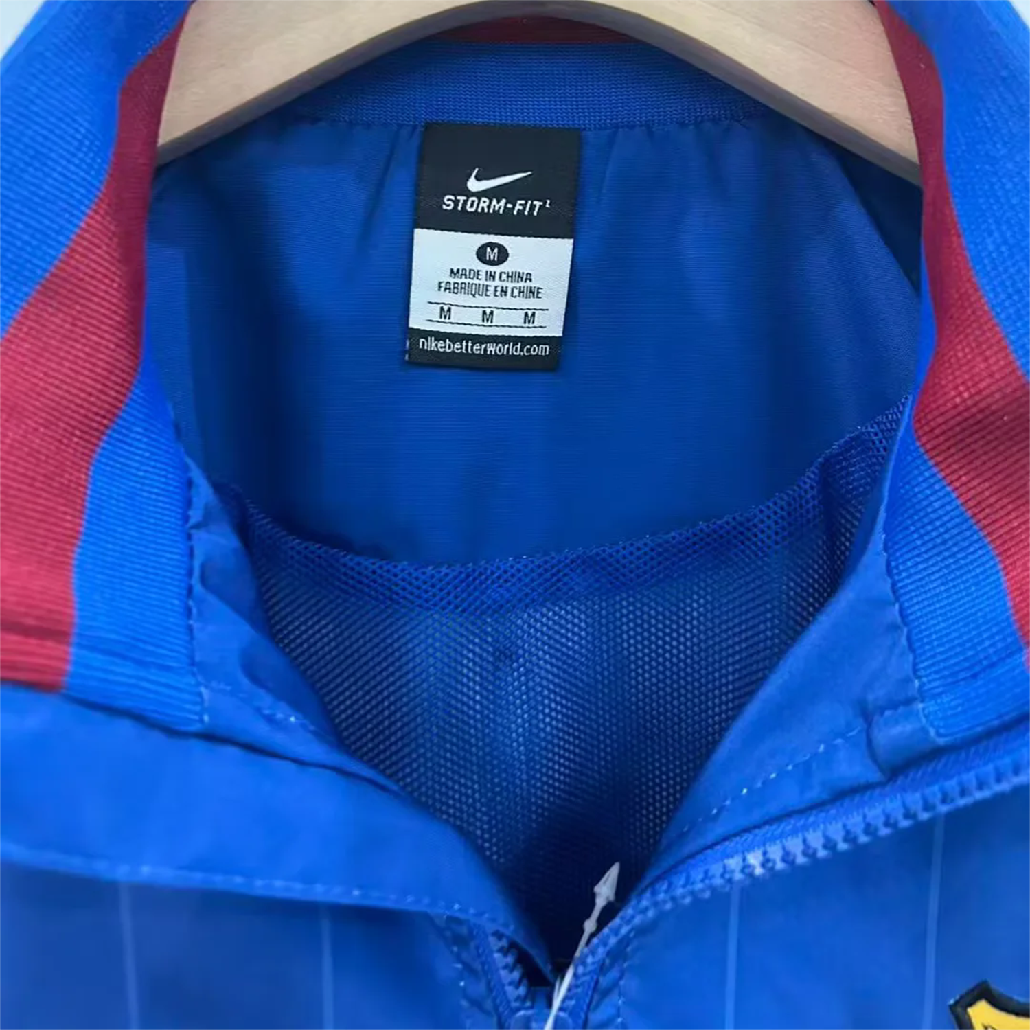 AlphaJersey-Barcelona 25-26 Windbreaker Jacket - Dark Blue