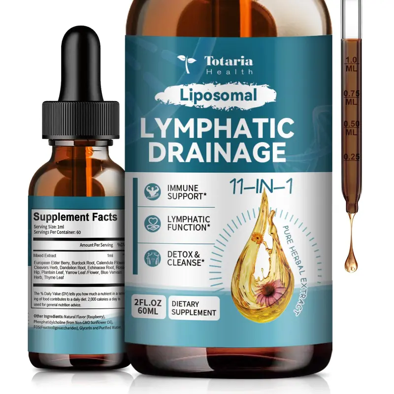 Totaria Liposomal Lymphatic Drainage Drops - 11 In 1 