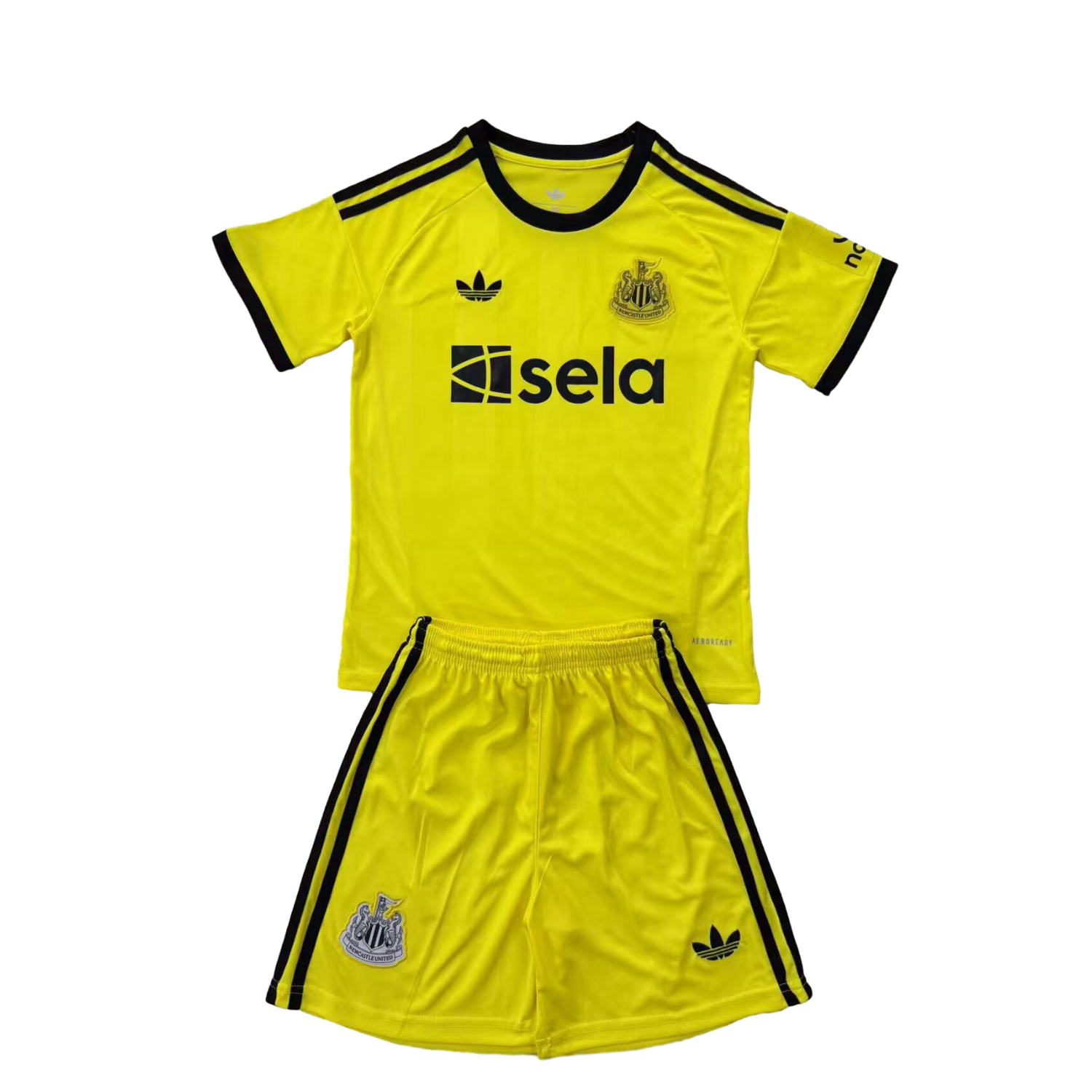 AlphaJersey-Newcastle United 25-26 Yellow Goalkeeper Men's Adult Jersey Set - Fans Version