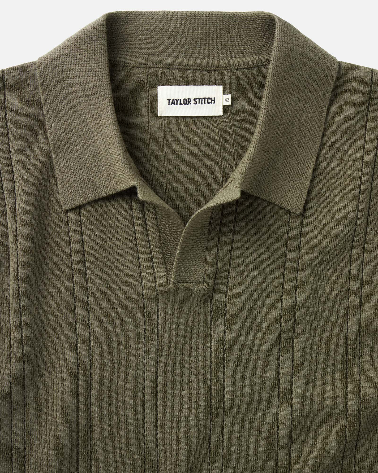 The Valencia Sweater Polo in Heather Cilantro Rib | Modern Menswear by yycbvcnbmmnbm