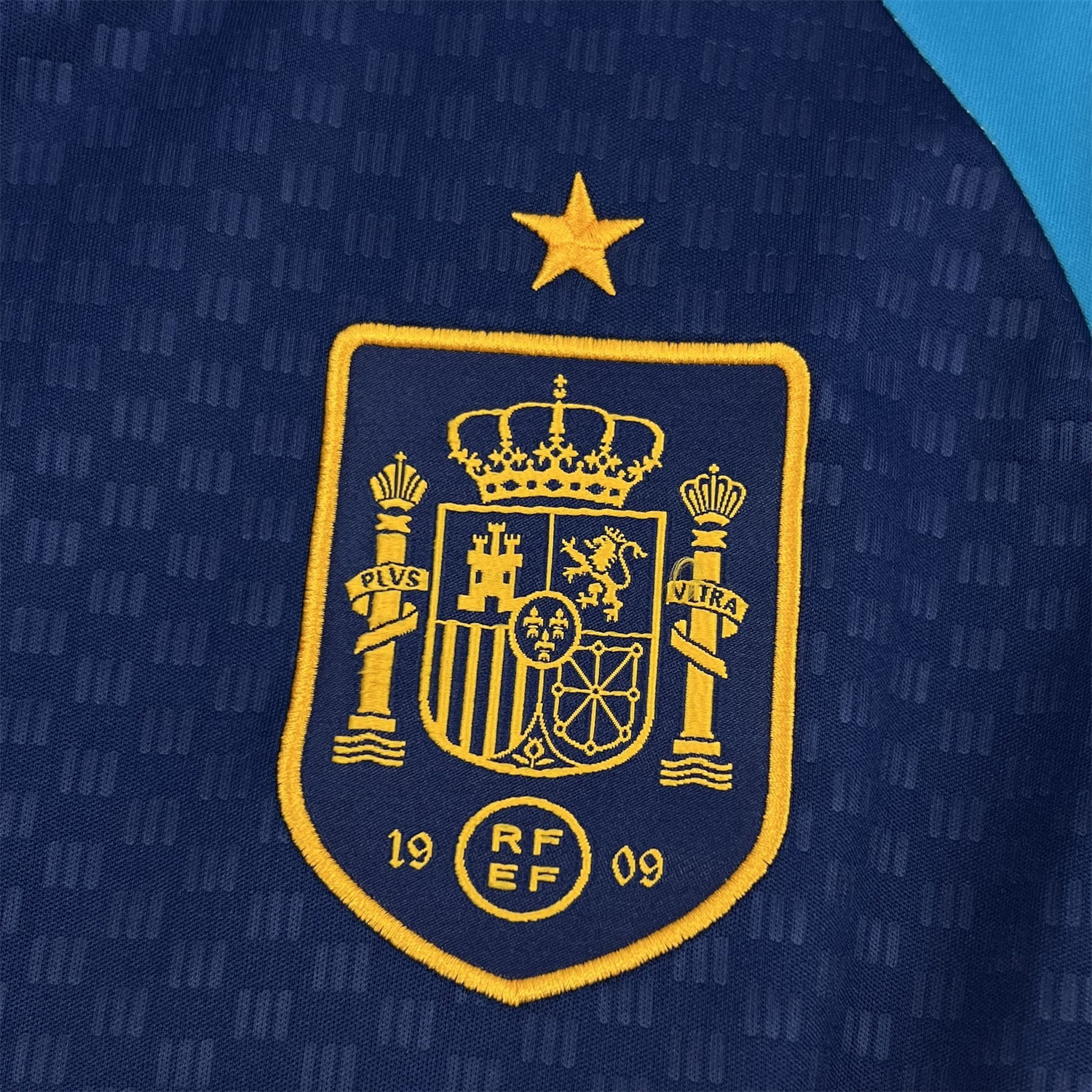 AlphaJersey-Spain 2026 Dark Blue Pre-Match Training Jersey - Fans Version