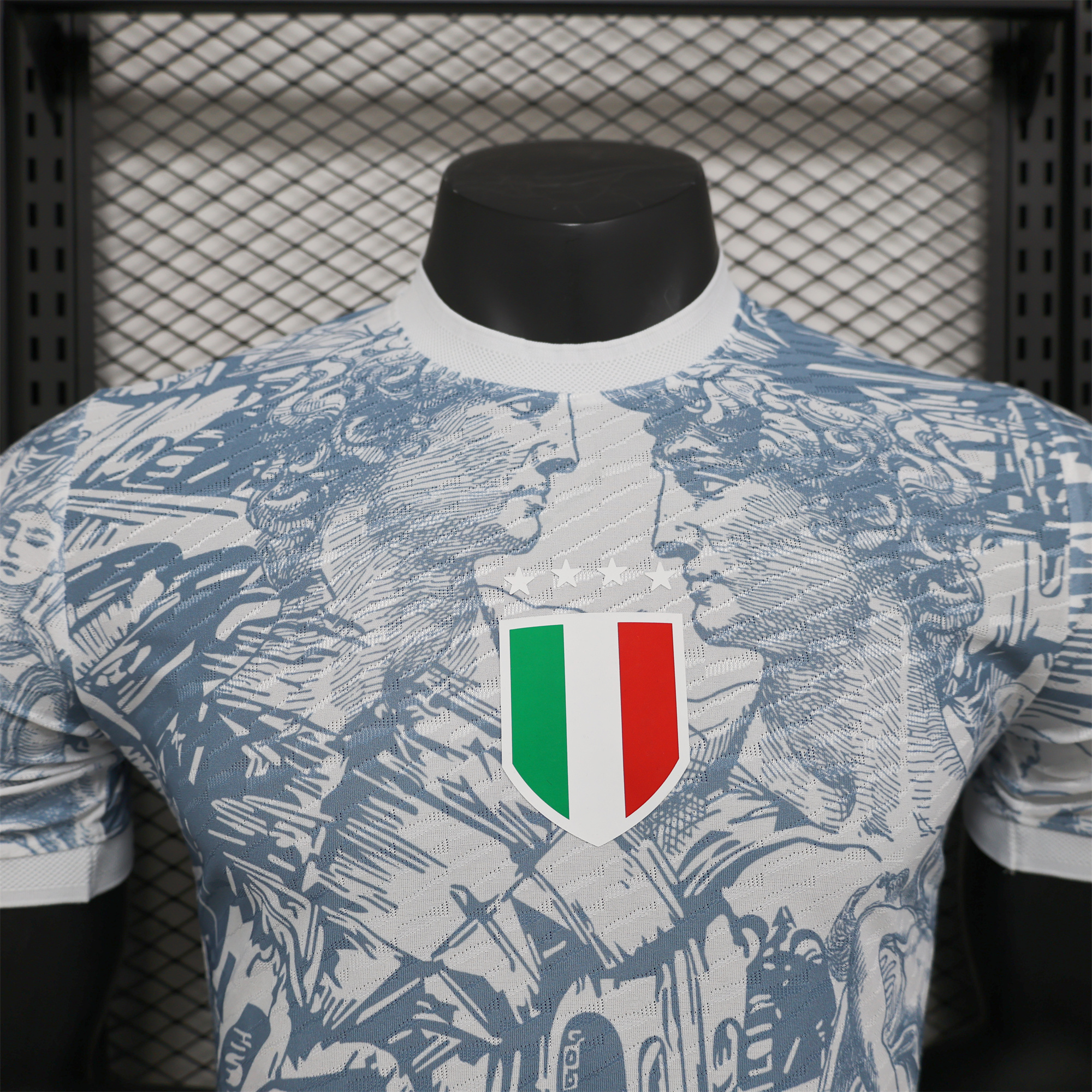 AlphaJersey-Italy 2024 White Special Edition Jersey - Player Version