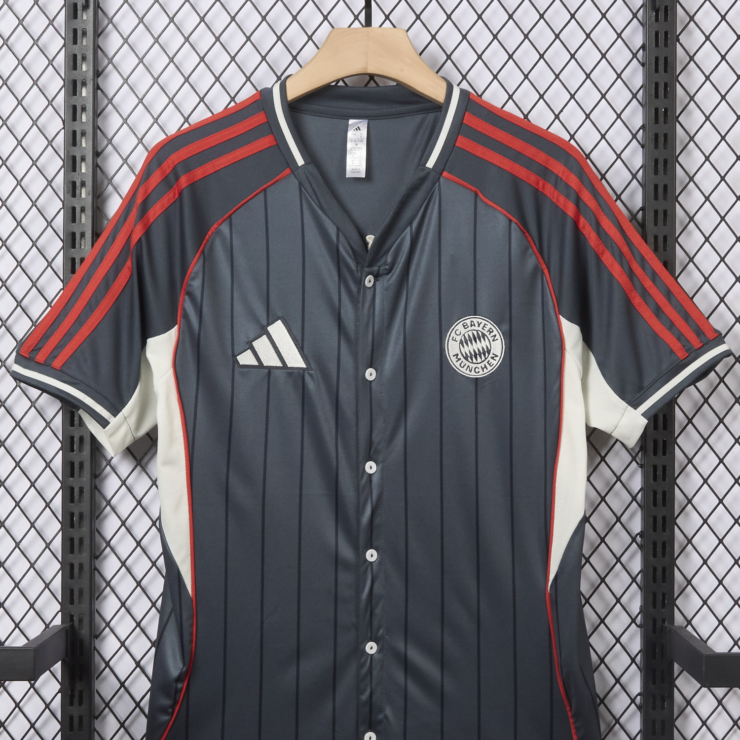 AlphaJersey-Bayern Munich 25-26 Deep Grey Baseball Jersey