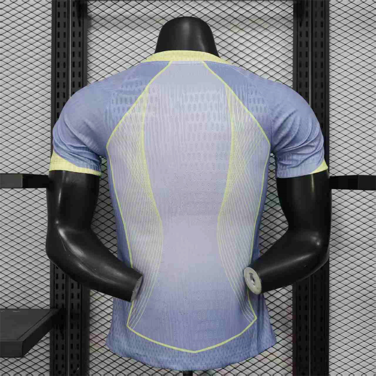 AlphaJersey-Barcelona 25-26 T90 Blue and White Gradient and Yellow Lines Special Jersey - Player Version