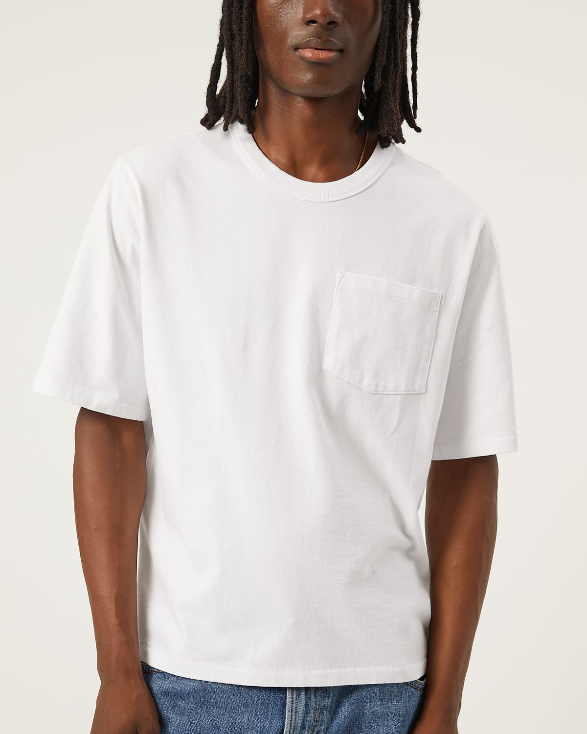 Garment Dye Tee - White | Modern Menswear by yycbvcnbmmnbm
