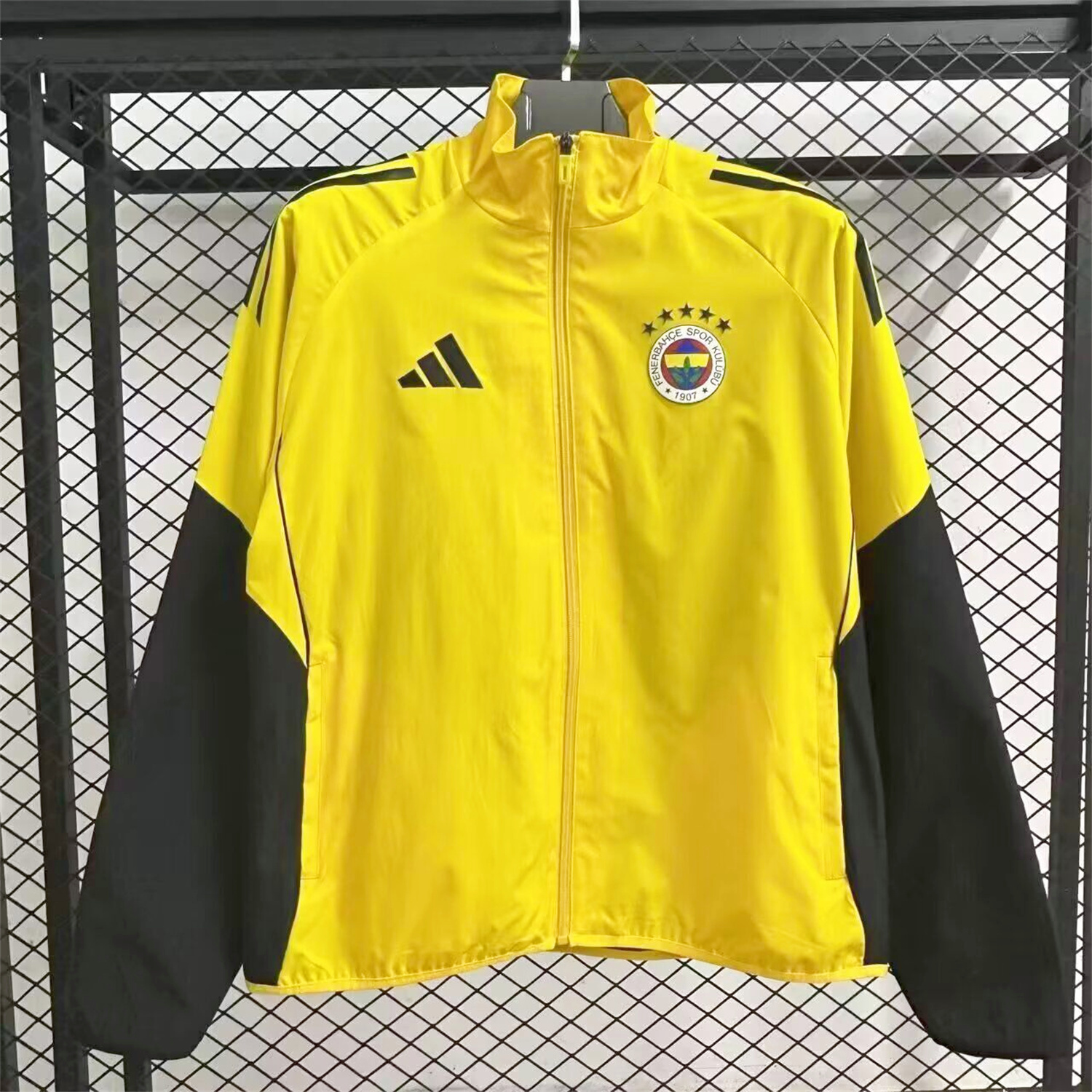 AlphaJersey-Fenerbahce 25-26 Windbreaker Jacket - Yellow
