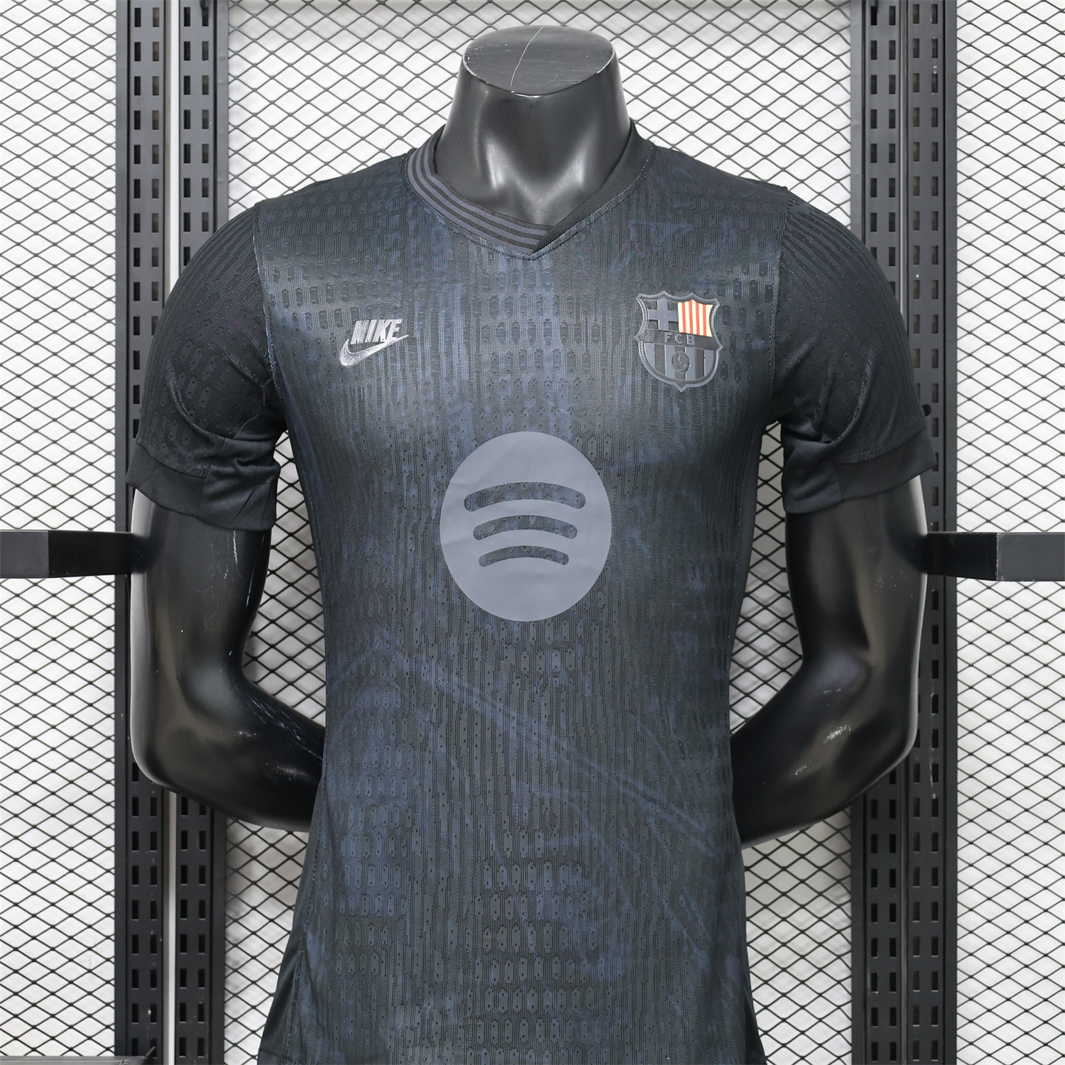 AlphaJersey-Barcelona 25-26 Blue Texture Black Special Jersey - Player Version