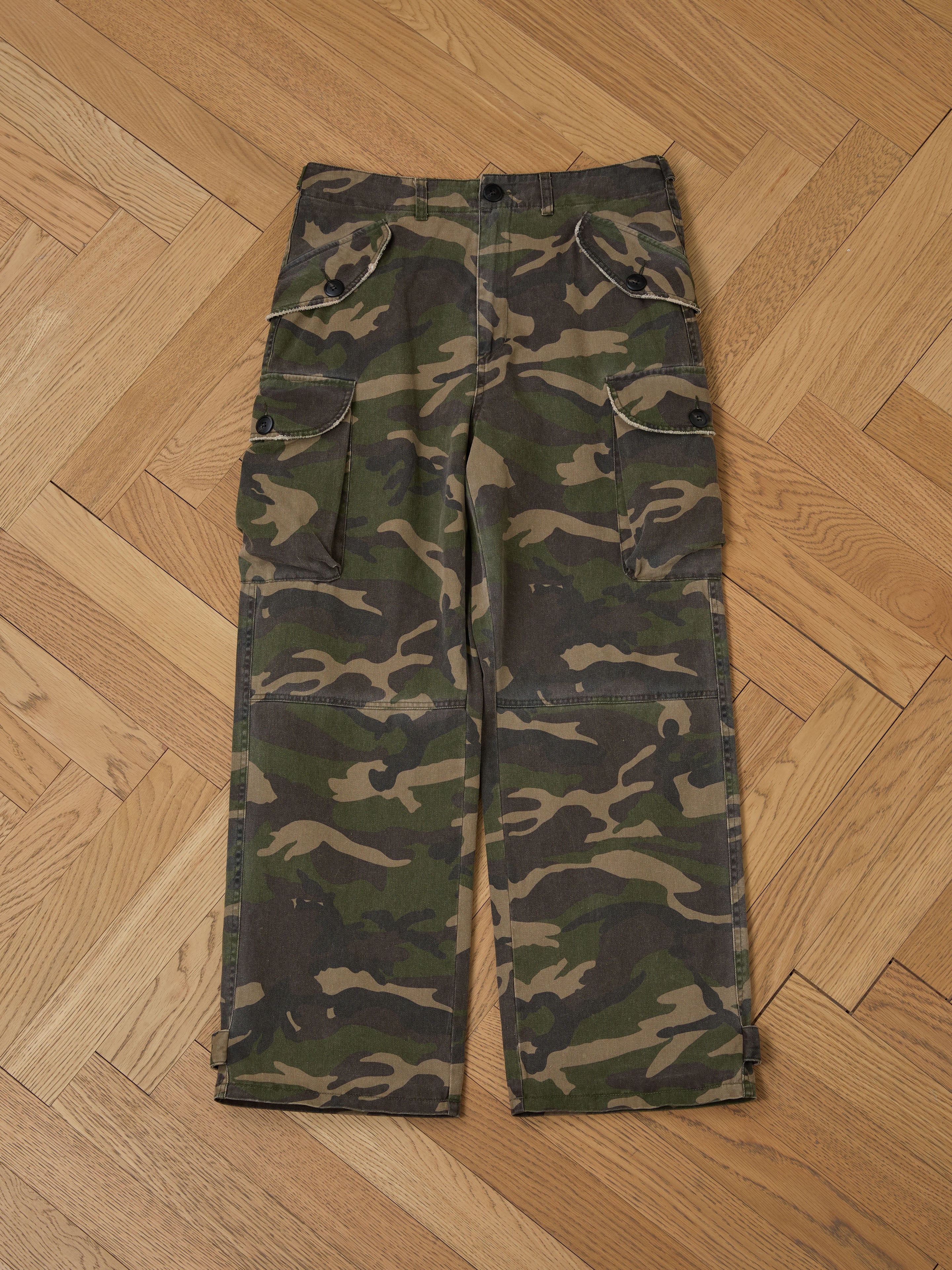 Camouflage Twill Utility Cargo Pants | Modern Menswear by yycbvcnbmmnbm