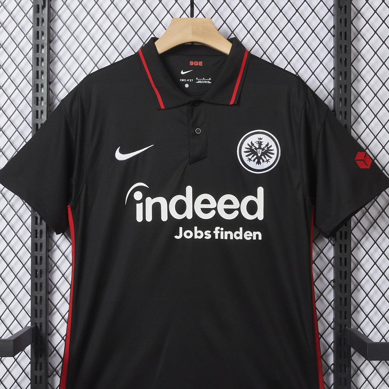 AlphaJersey-Retro Frankfurt 2021-22 Home Black Jersey