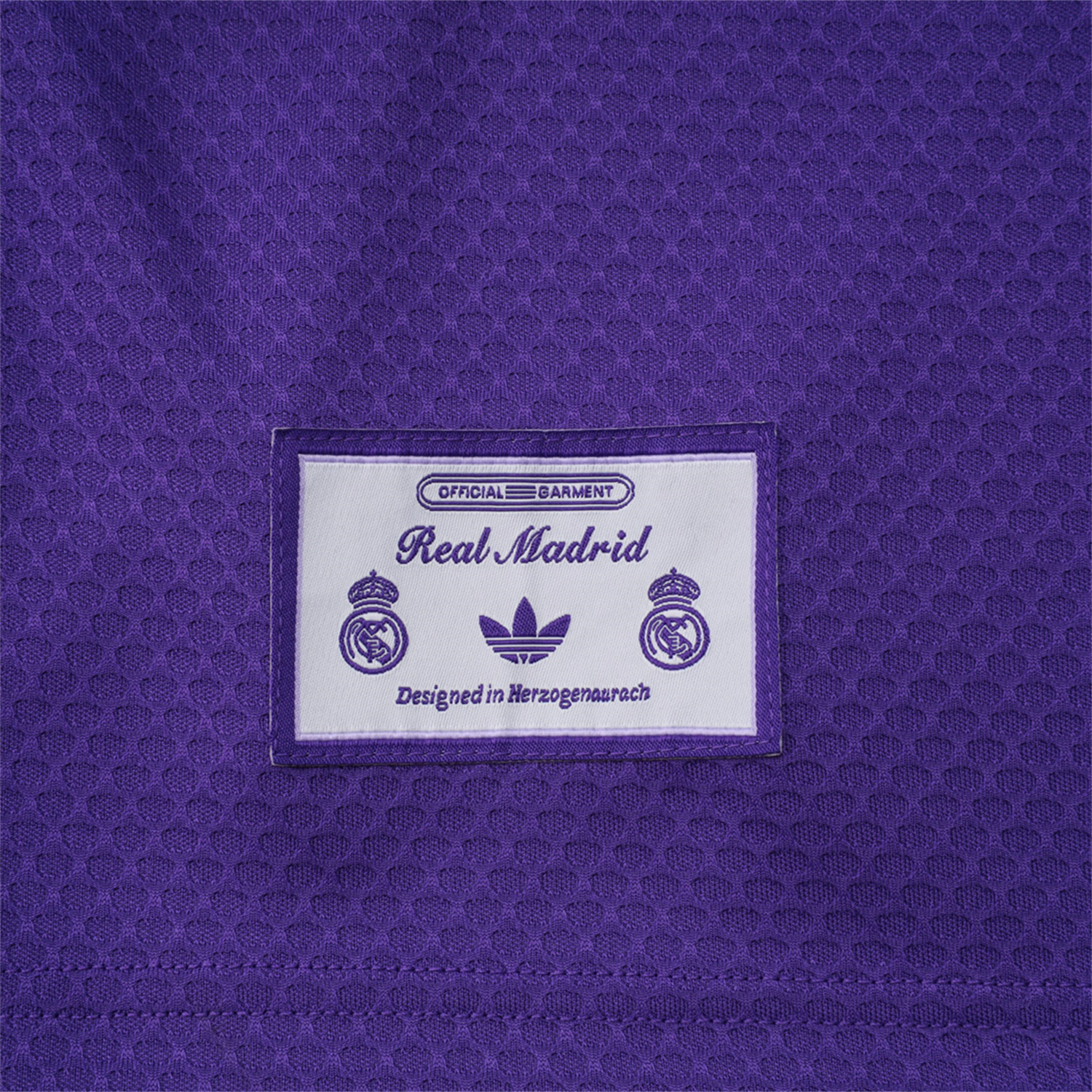 AlphaJersey-Real Madrid 25-26 Throwback Trefoil Short-Sleeve Training Set - Purple