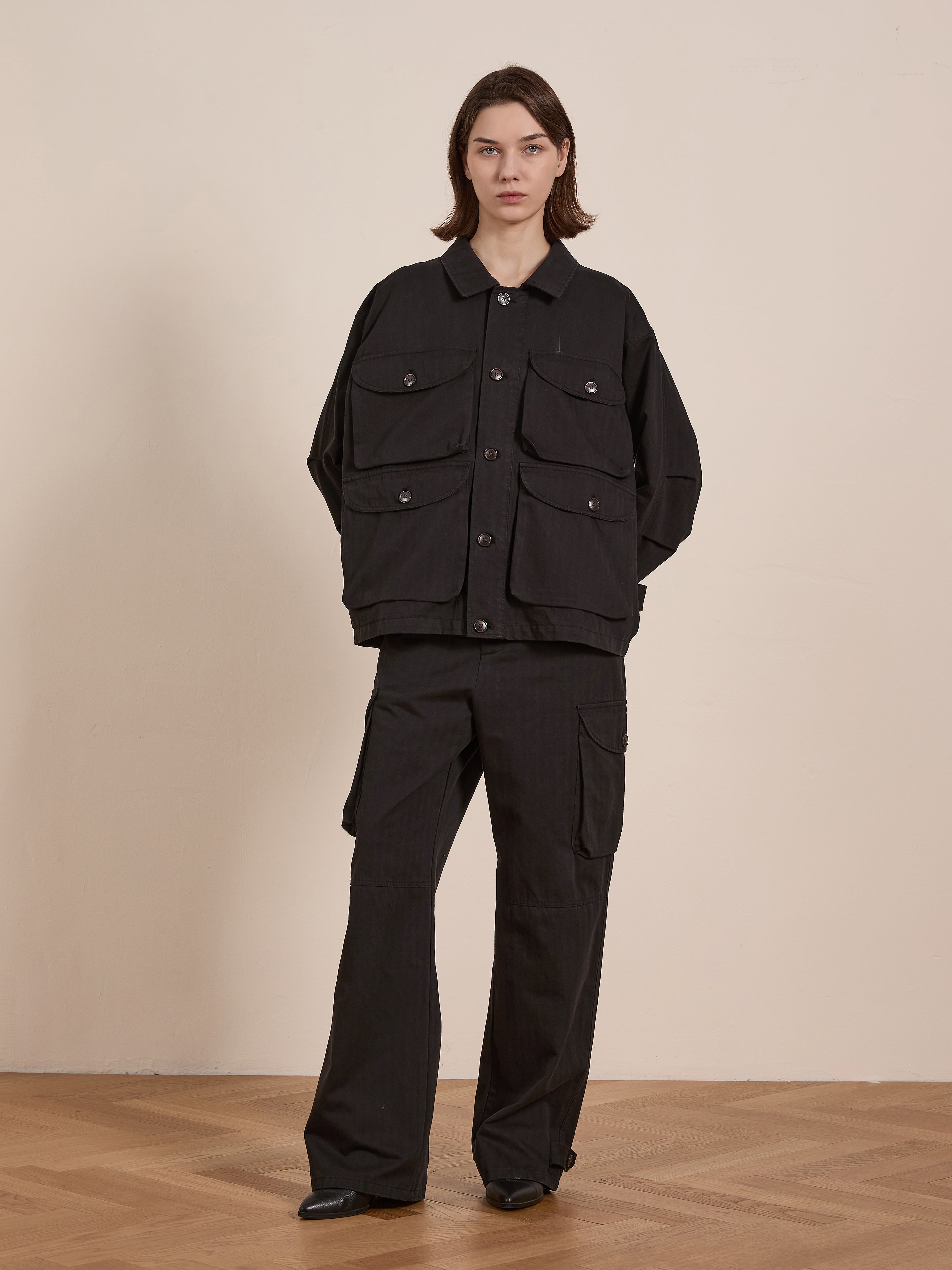 Utility Herringbone Cargo Pants | Modern Menswear by yycbvcnbmmnbm